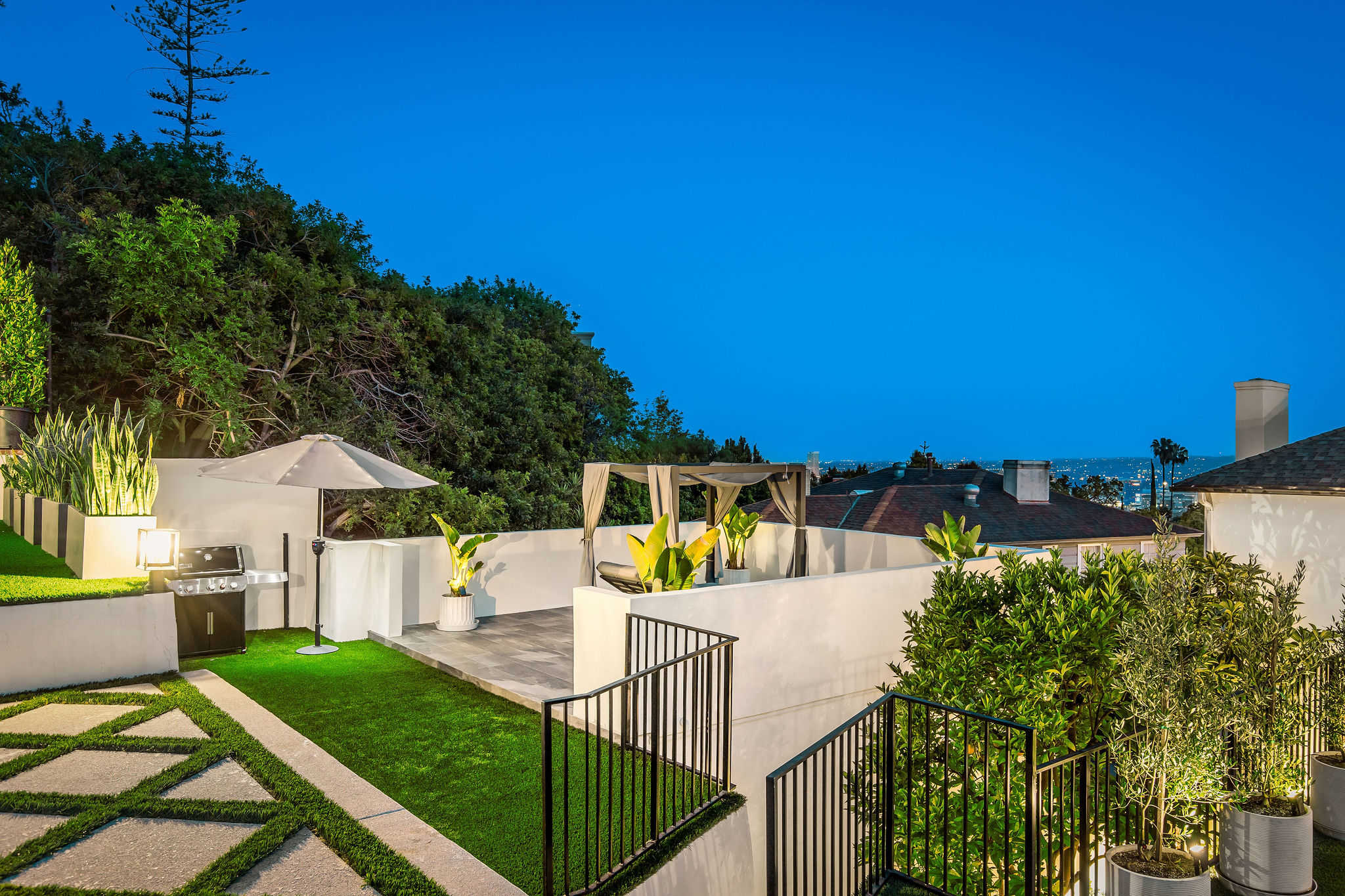 The city fades below as you relax in your own elevated escape.