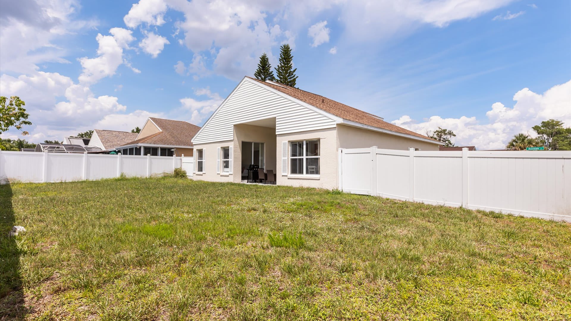 Private backyard 