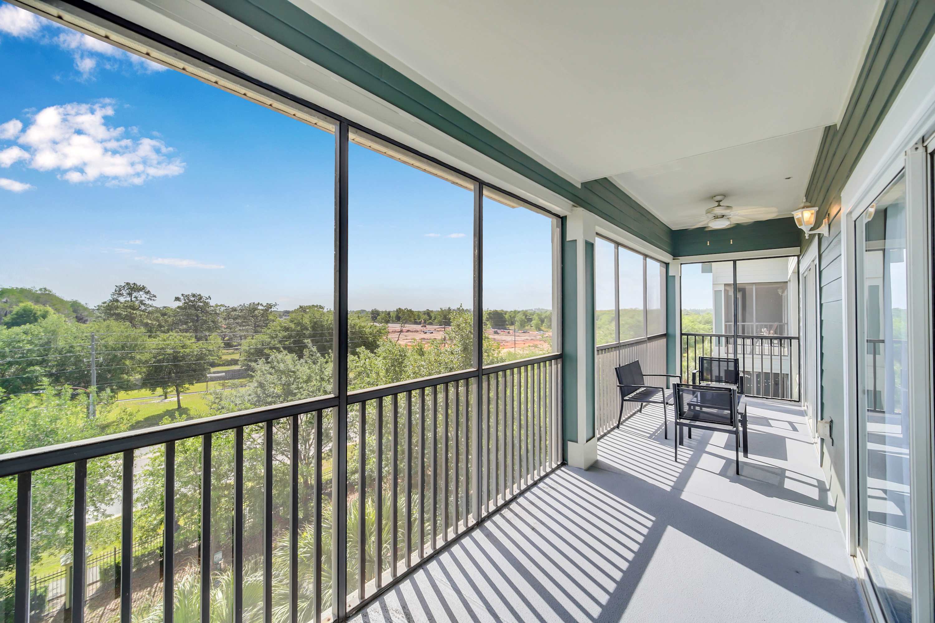 Private outdoor patio with refreshing views