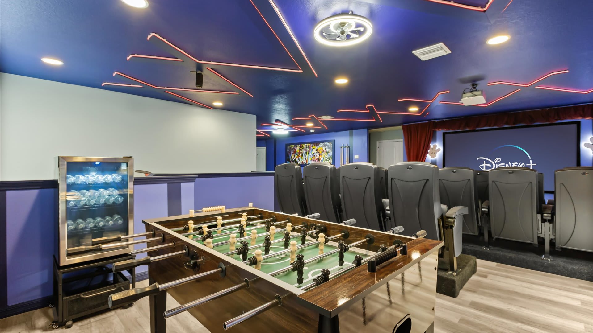 Foosball table in Movie Theater