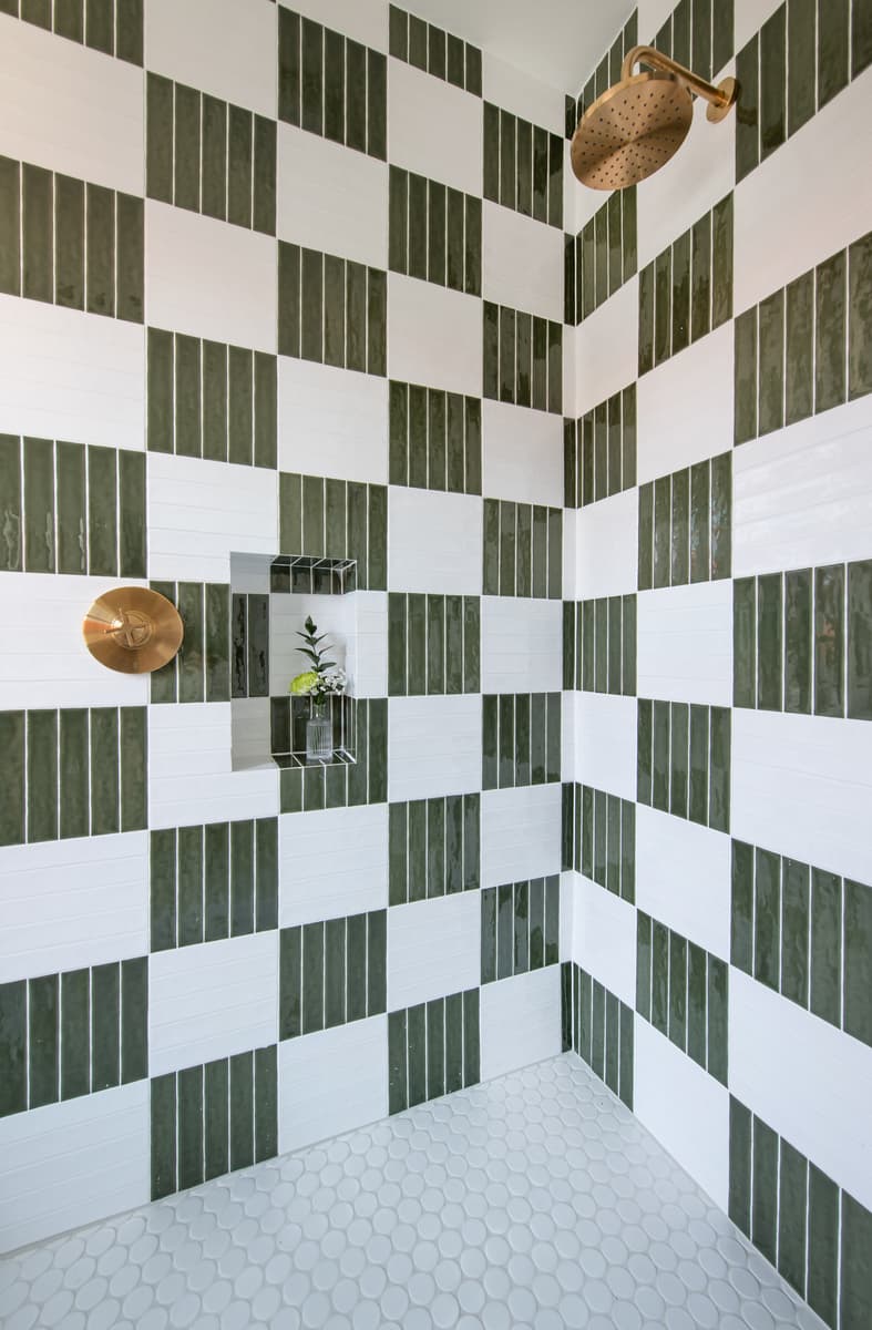 Bathroom #3: Walk-in Shower + Double Vanity 