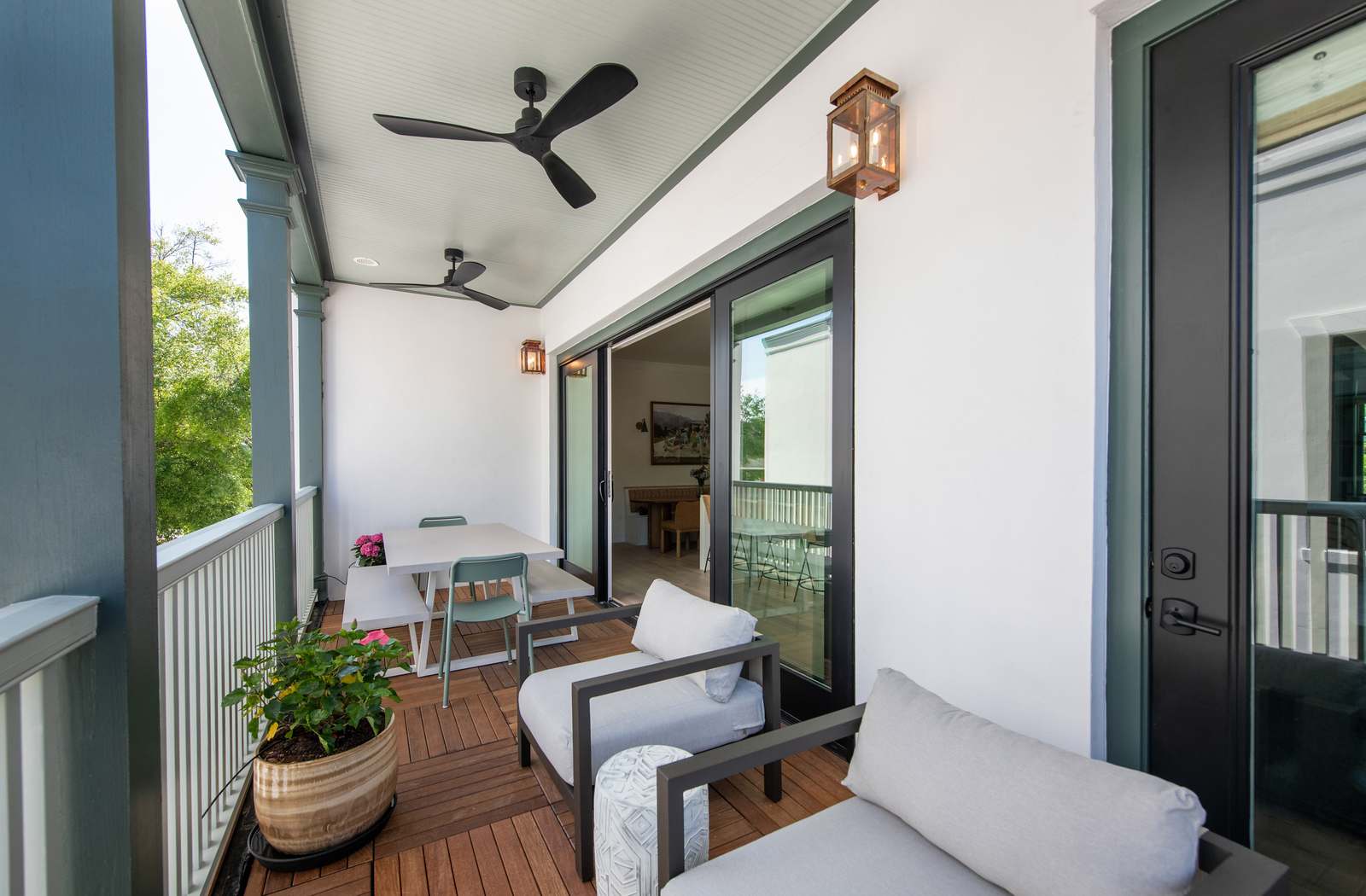 Beautiful outdoor porch for lounging and dining!