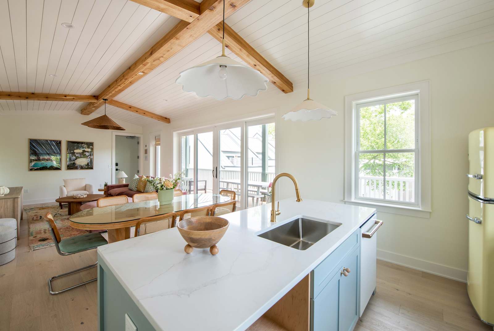 Fully equipped kitchen with everything you need to cook a meal plus additional seating for 4 in the island and dining seating for 8