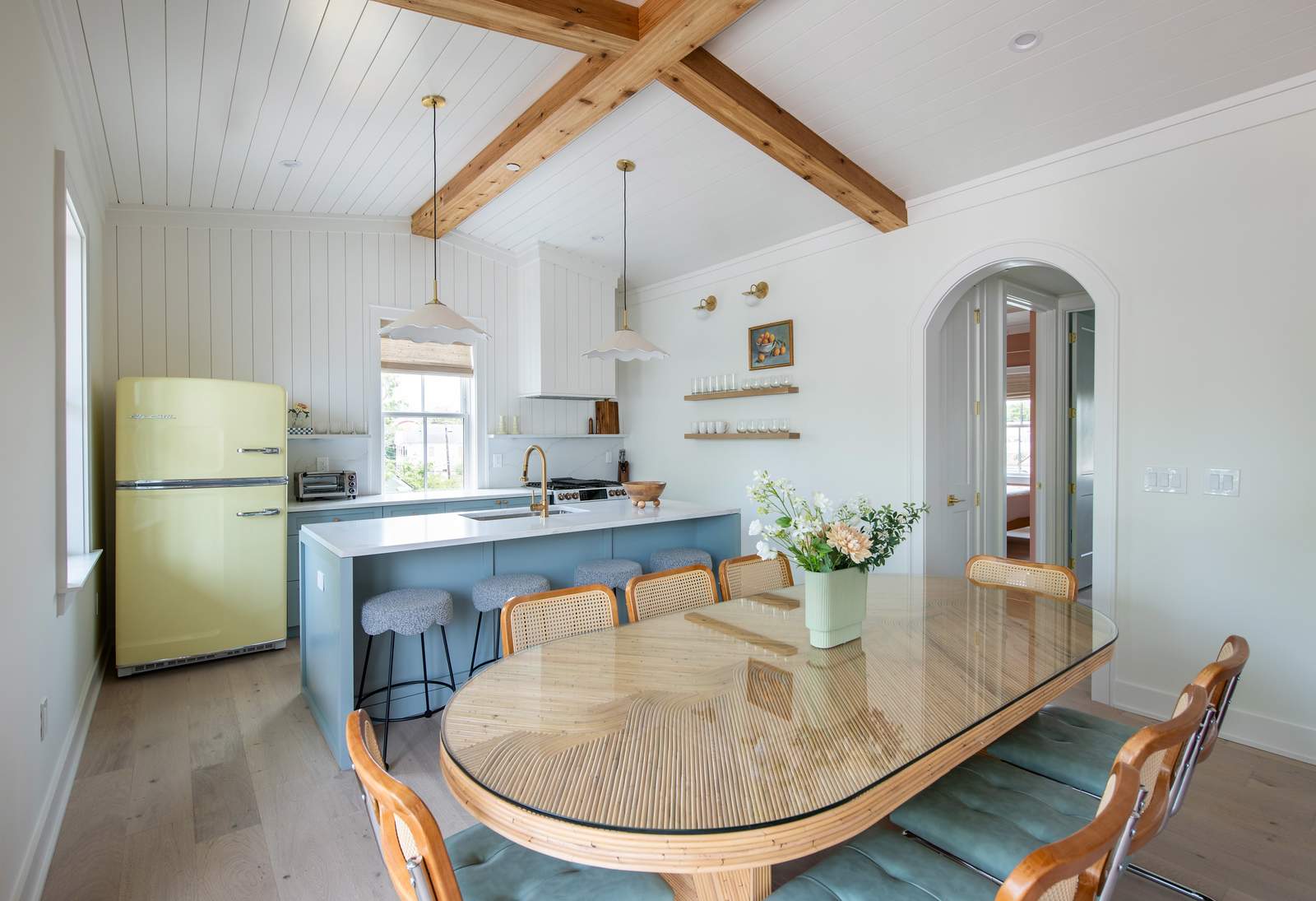 Fully equipped kitchen with everything you need to cook a meal plus additional seating for 4 in the island and dining seating for 8