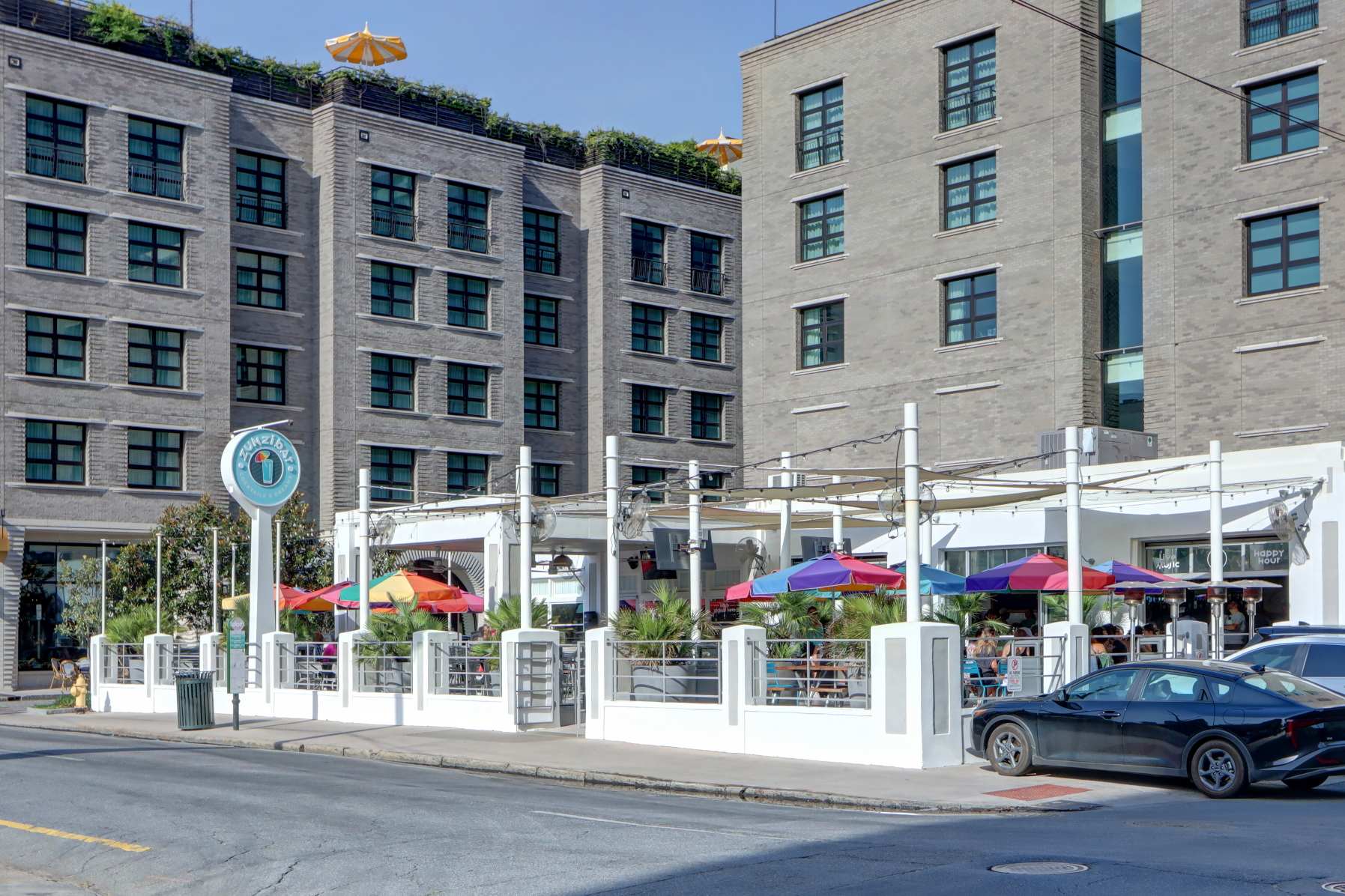 Zunzis right next door! McDonoughs just across the street as well!