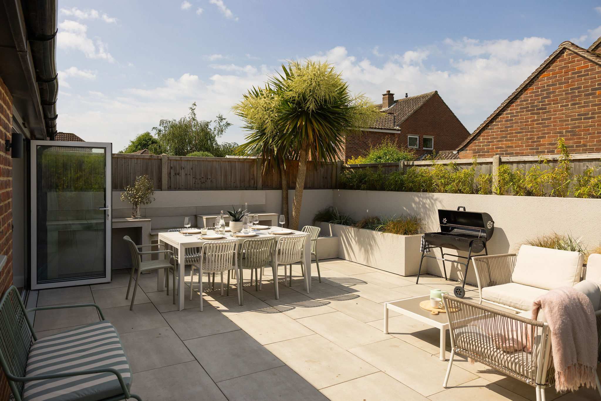Throw the bifolds open and relax in the beautiful garden space