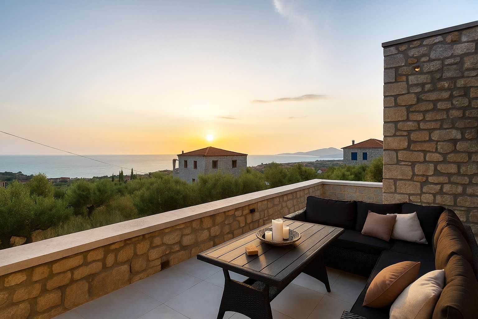 Mani Stone Villa, A Paradise of Panoramic Views — Agios Dimitrios, Peloponnese — vacation rental