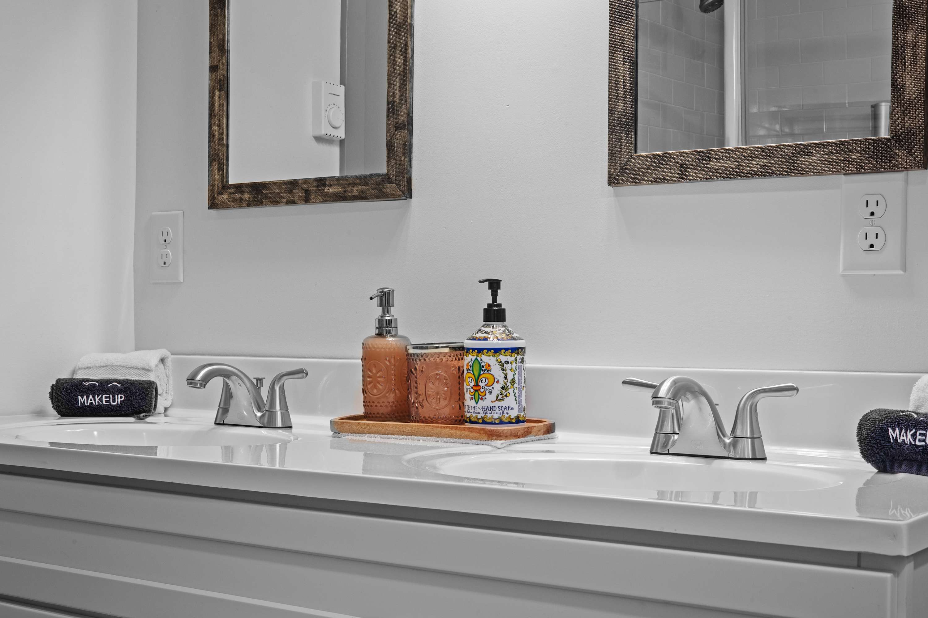 Well-stocked bathrooms ensure you have a comfortable stay
