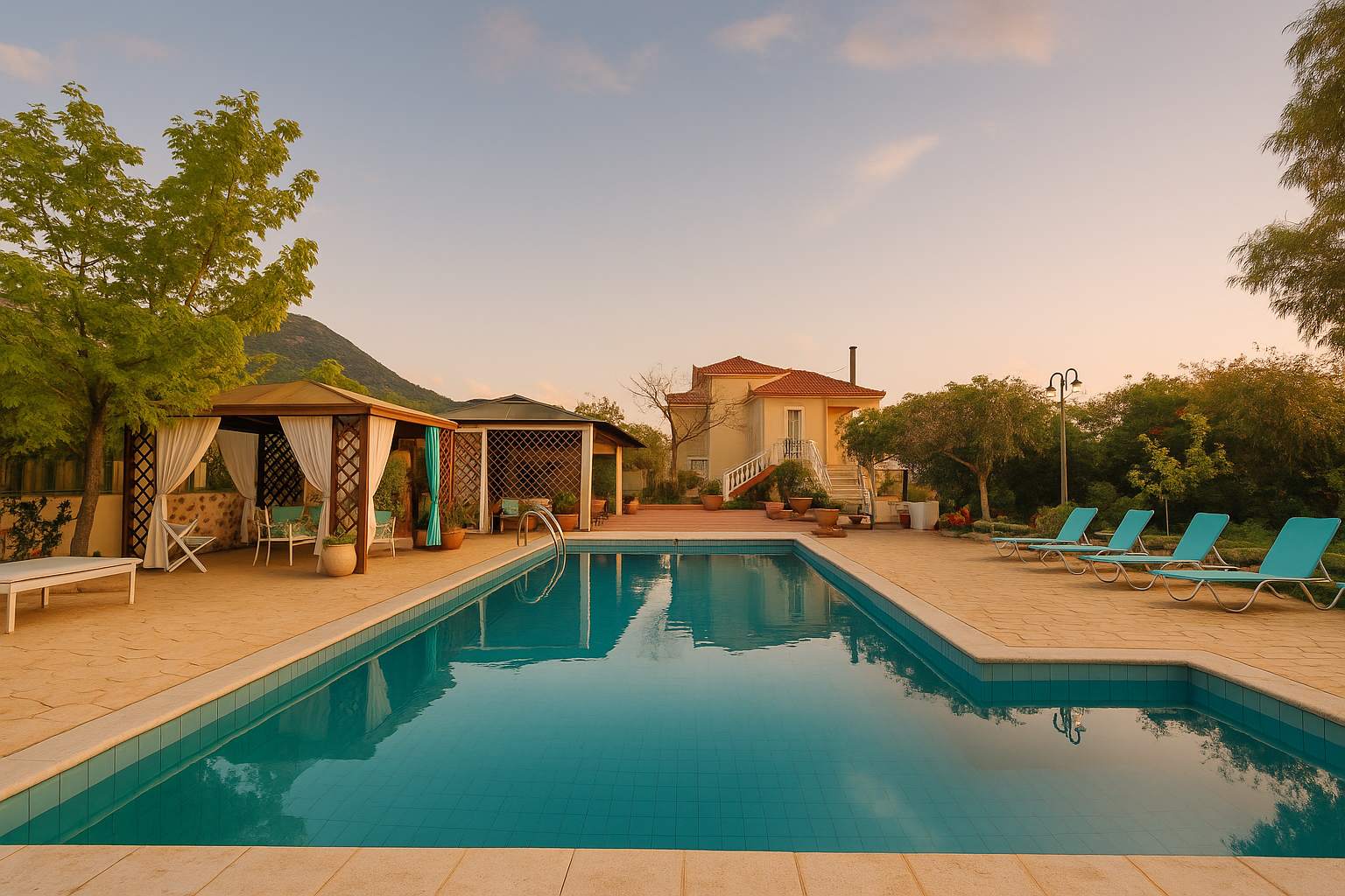 Villa Vlassoula - Beachfront Luxury Villa with Private Pool & Garden Heaven — Kyparissia, Peloponnese, Kyparisia — vacation rental