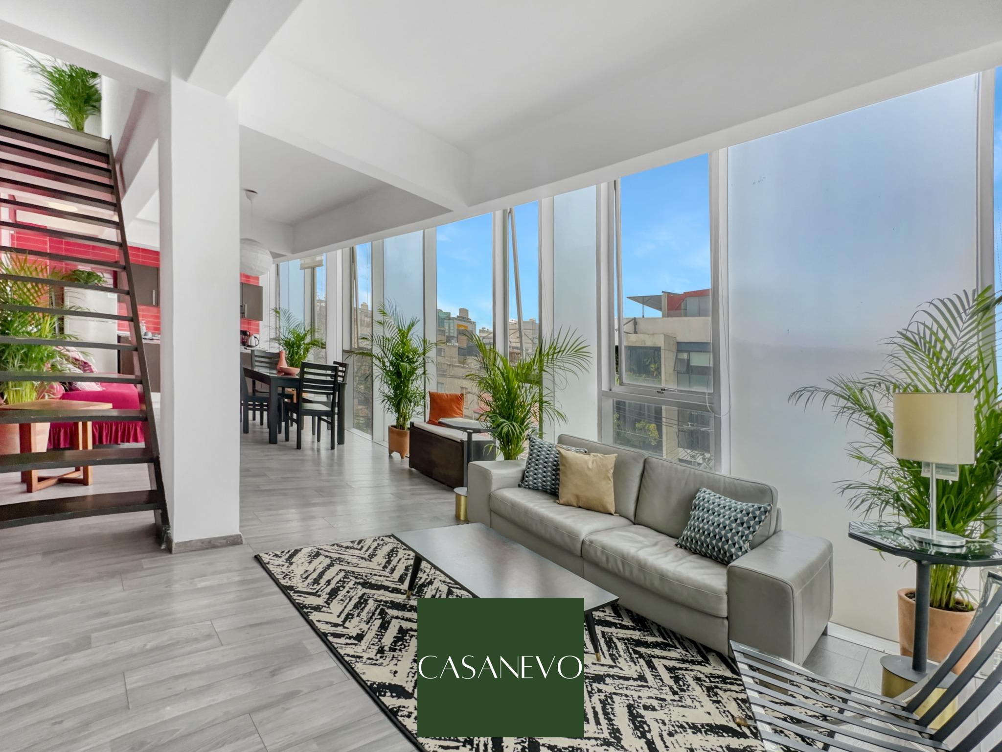 70-PH 2BR Roma Notre Penthouse Duplex Private roof