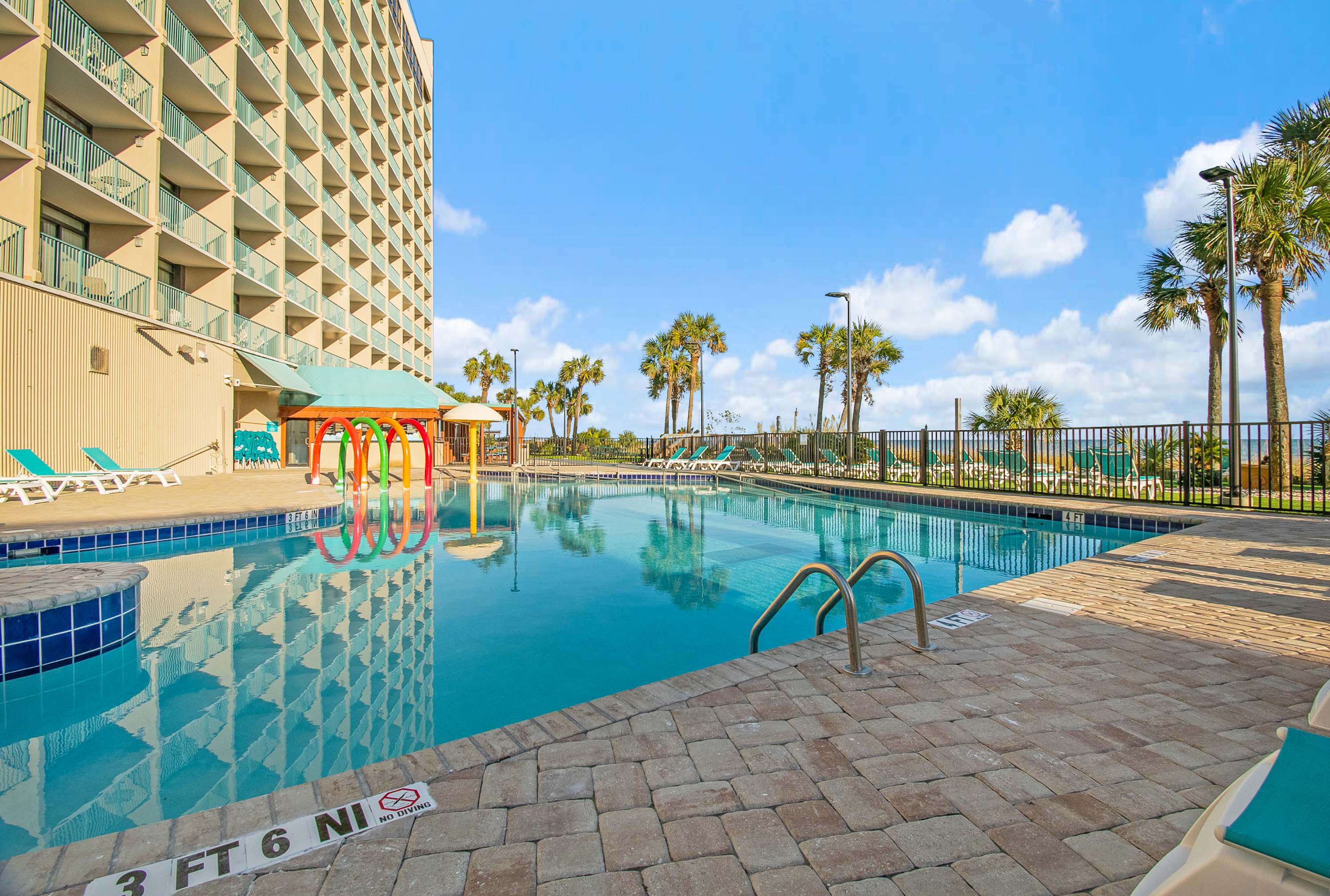 A peaceful spot to float, splash, or simply unwind.
