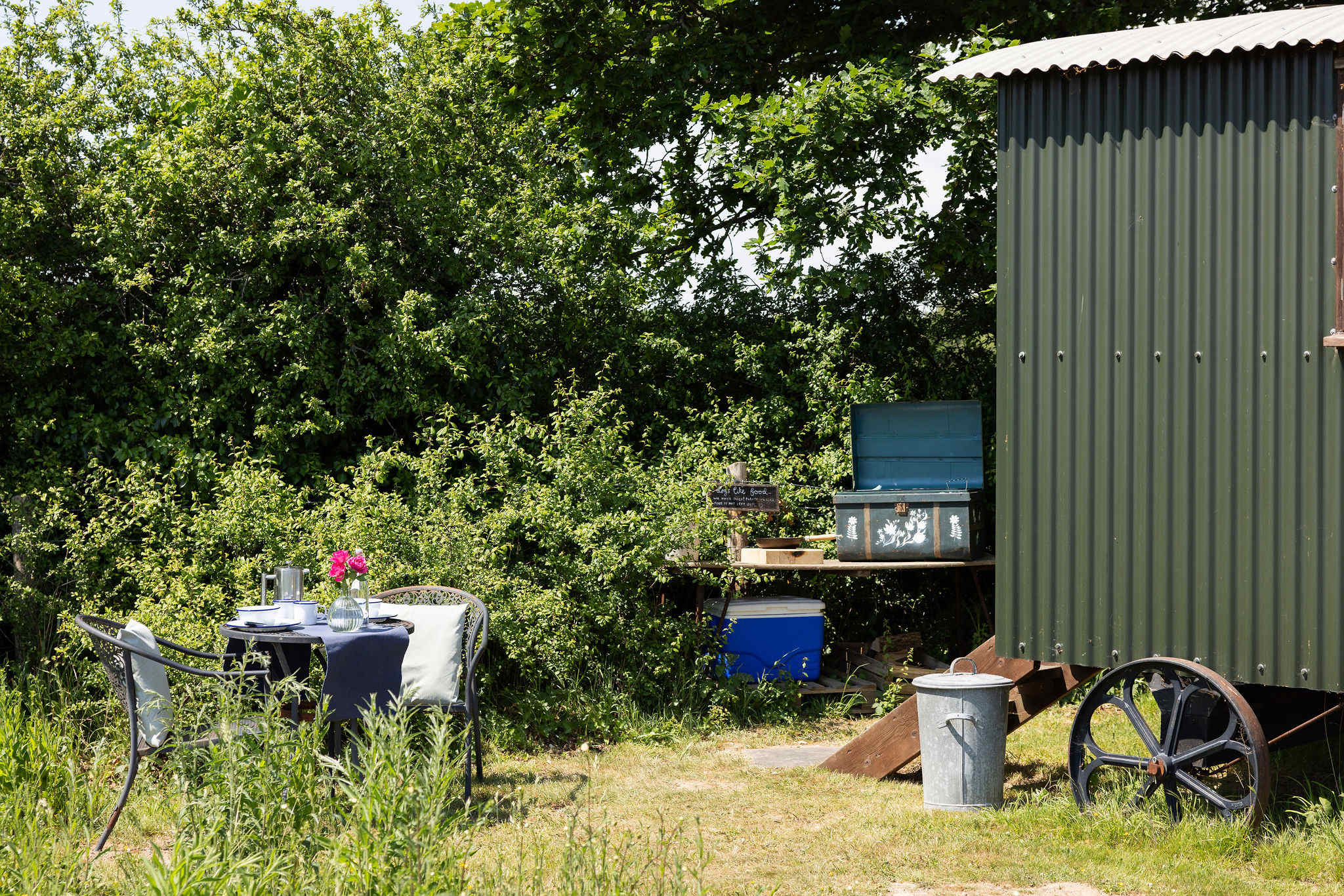 Enjoy dinner el fresco surrounded by beautiful West Sussex countryside