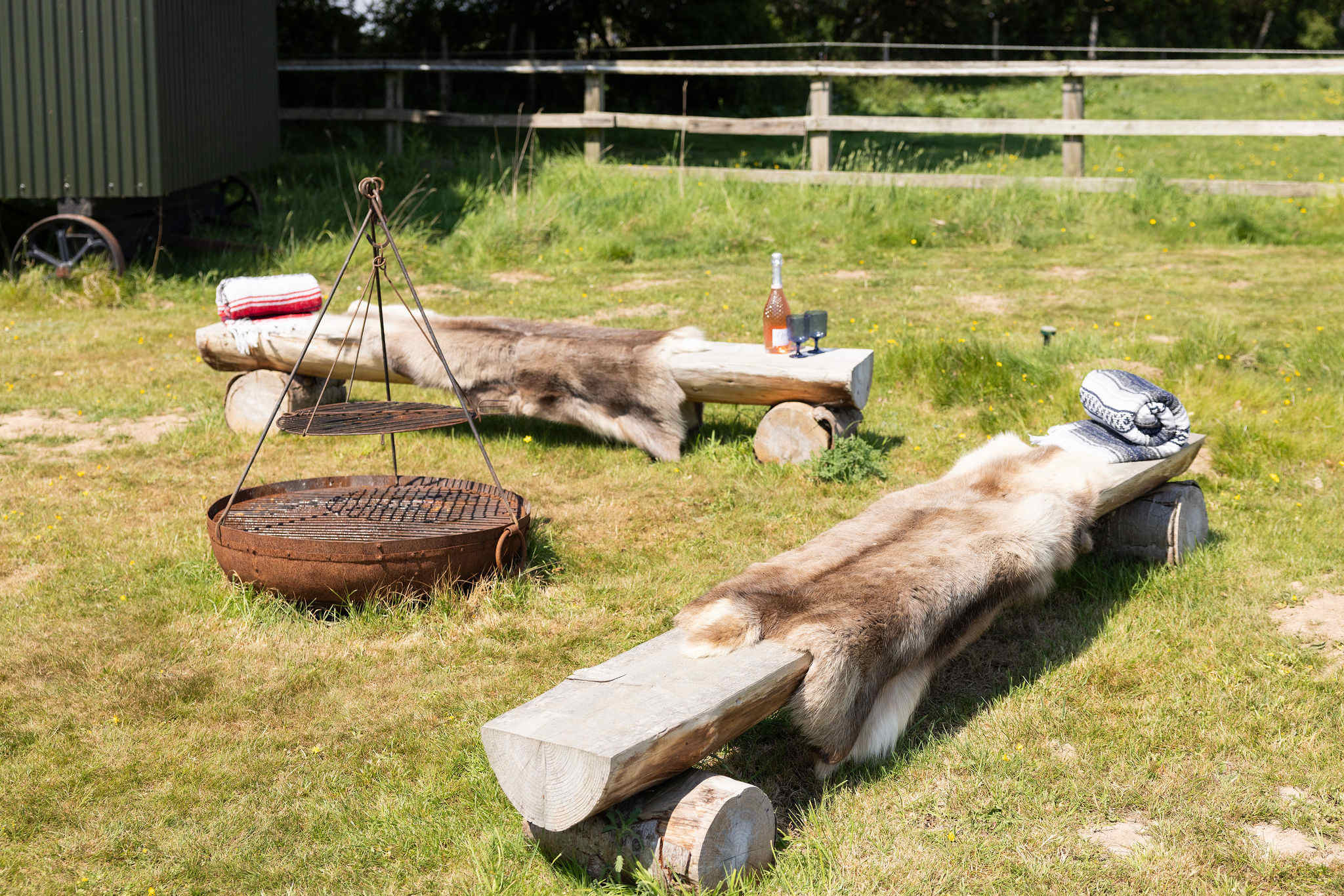 Get cosy by the fire pit and make some delicious meals too!