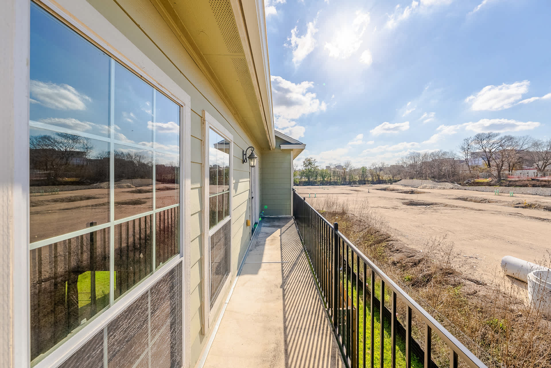 Private outdoor balcony patio