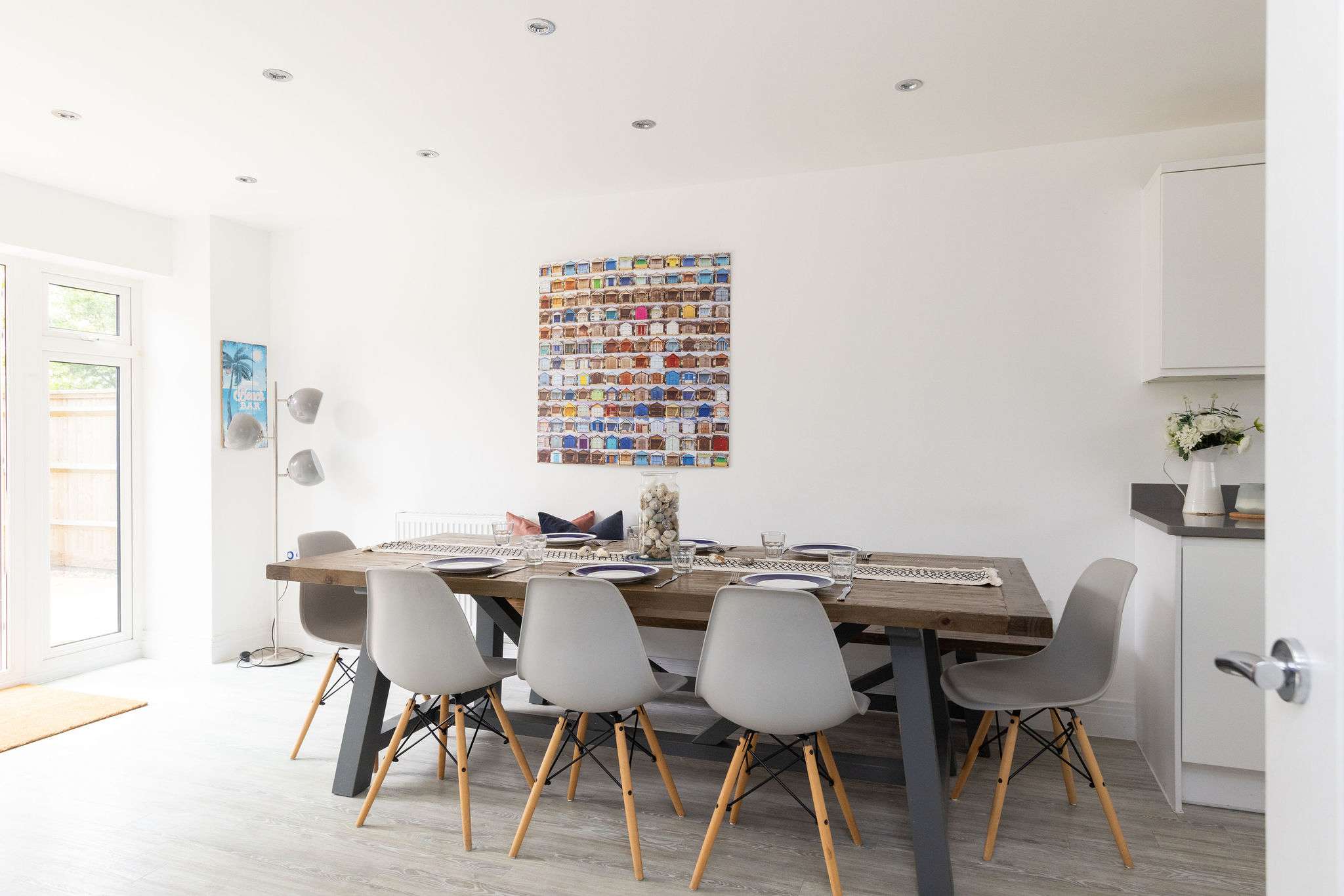 Enjoy family meals in the spacious dining area.