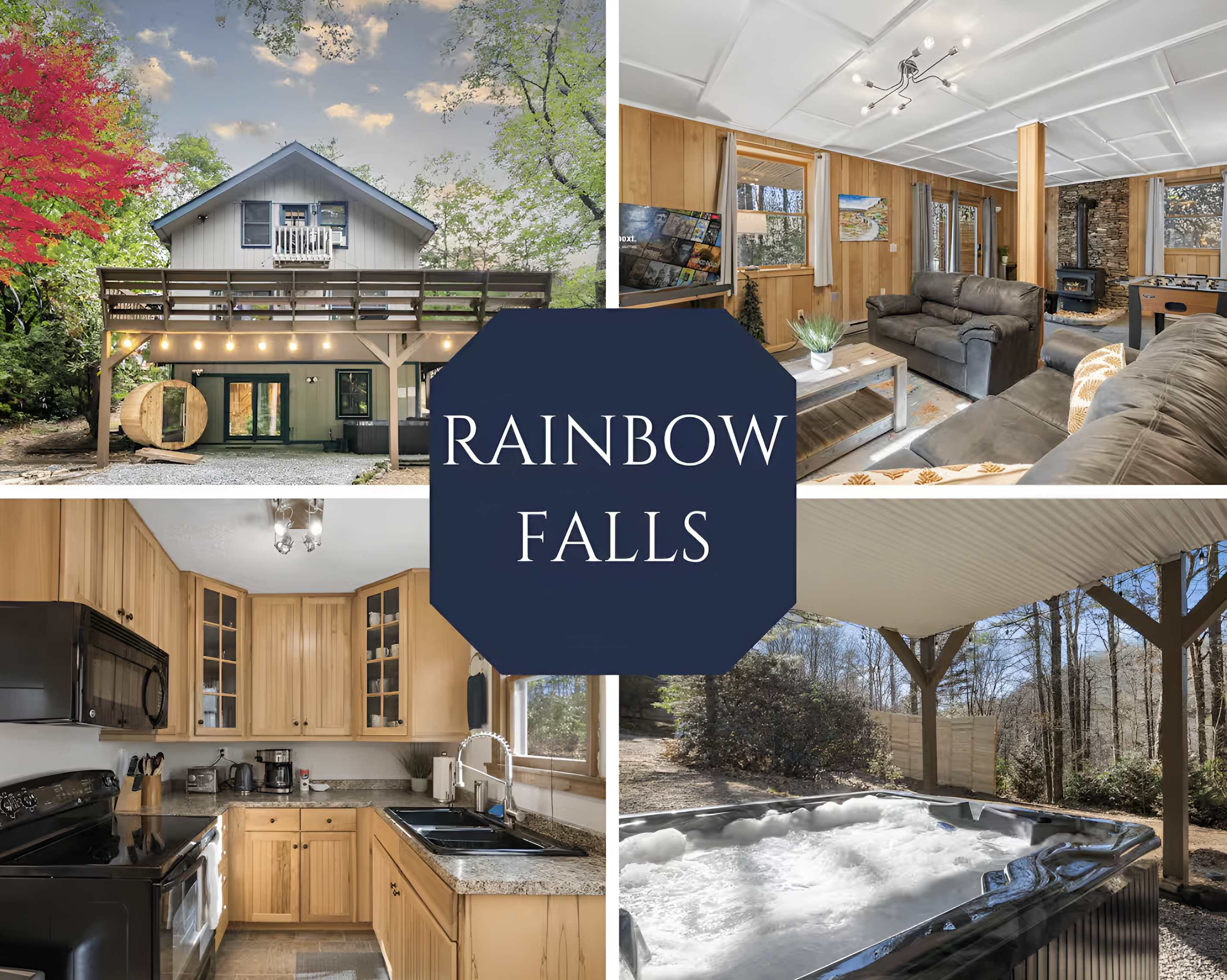 Rainbow Falls Cabin | Sauna | Hot Tub | Foosball — Sapphire, NC — vacation rental