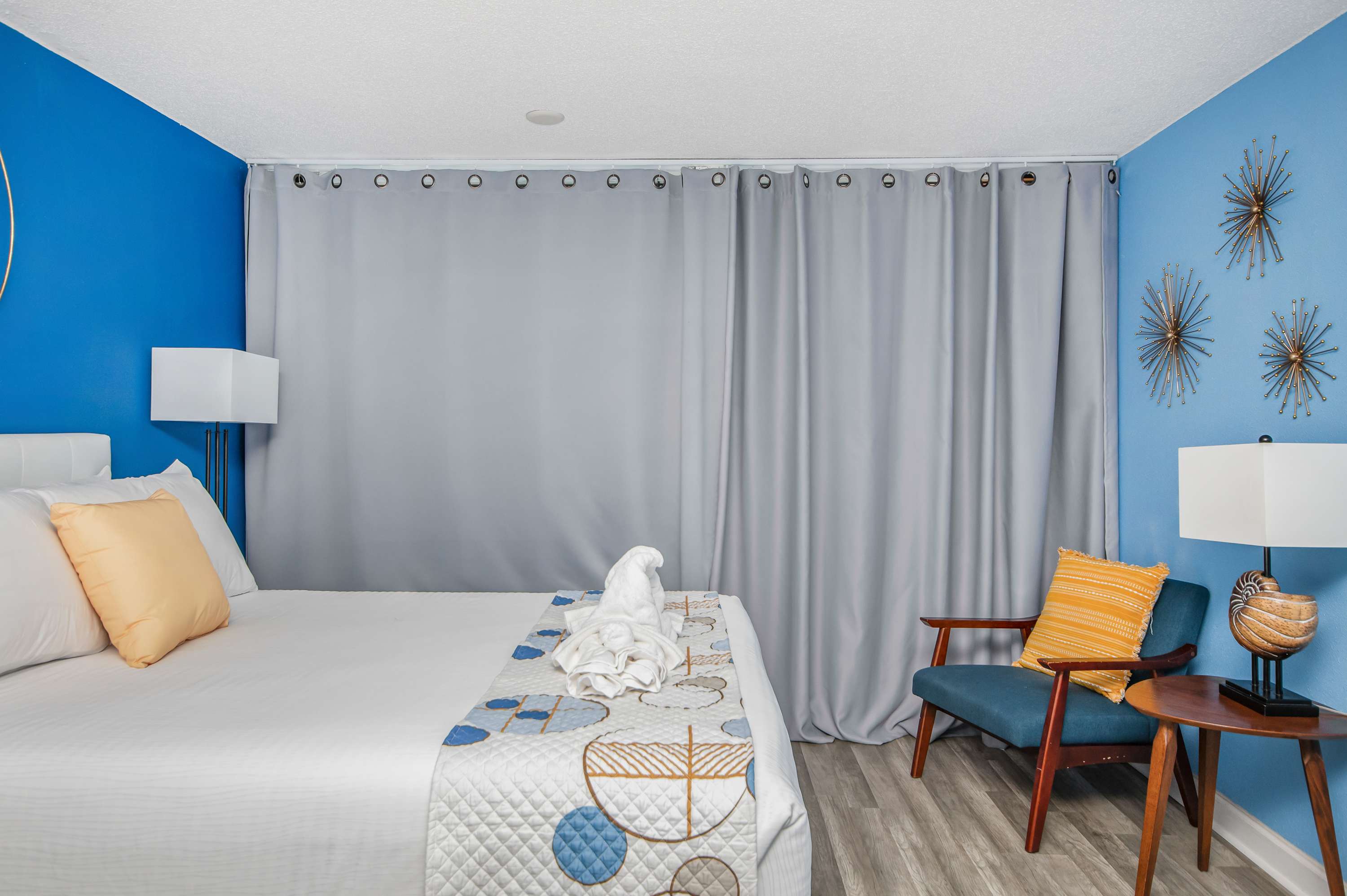 Beachside dreams start here—sink into luxury pillows after a day on the sand.
