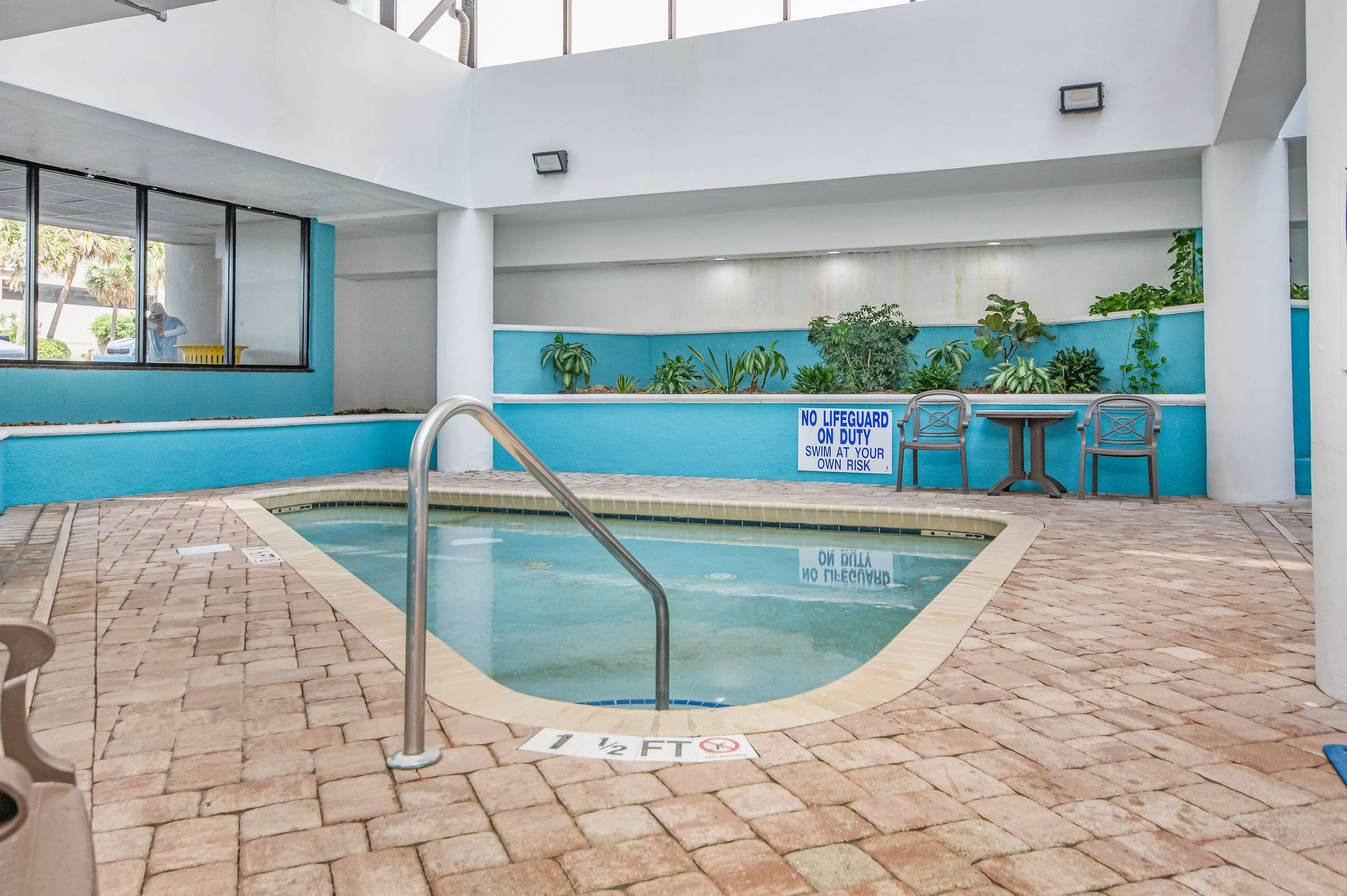 Enjoy a swim no matter the weather—comfort meets convenience.
