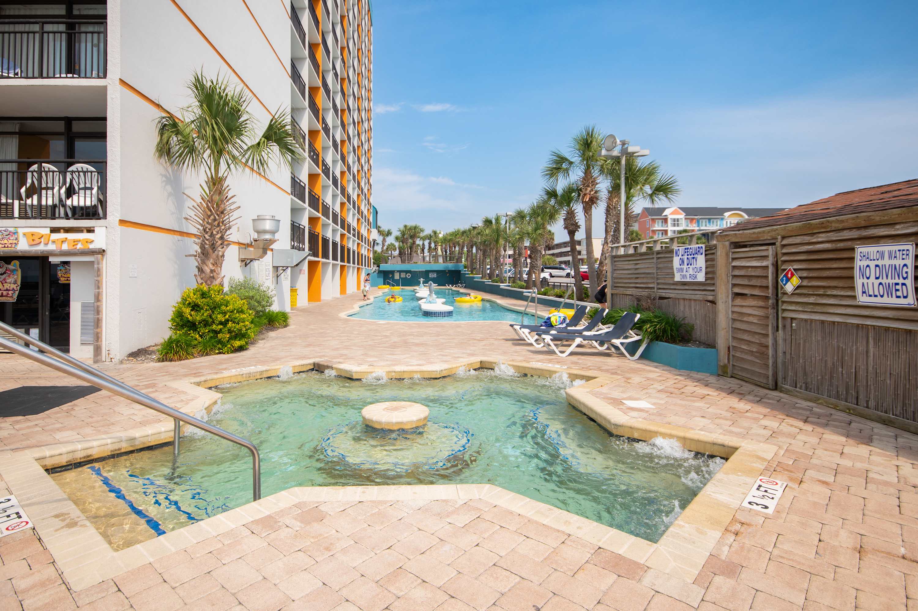 Lounge poolside under the sun and let all your stress melt away.
