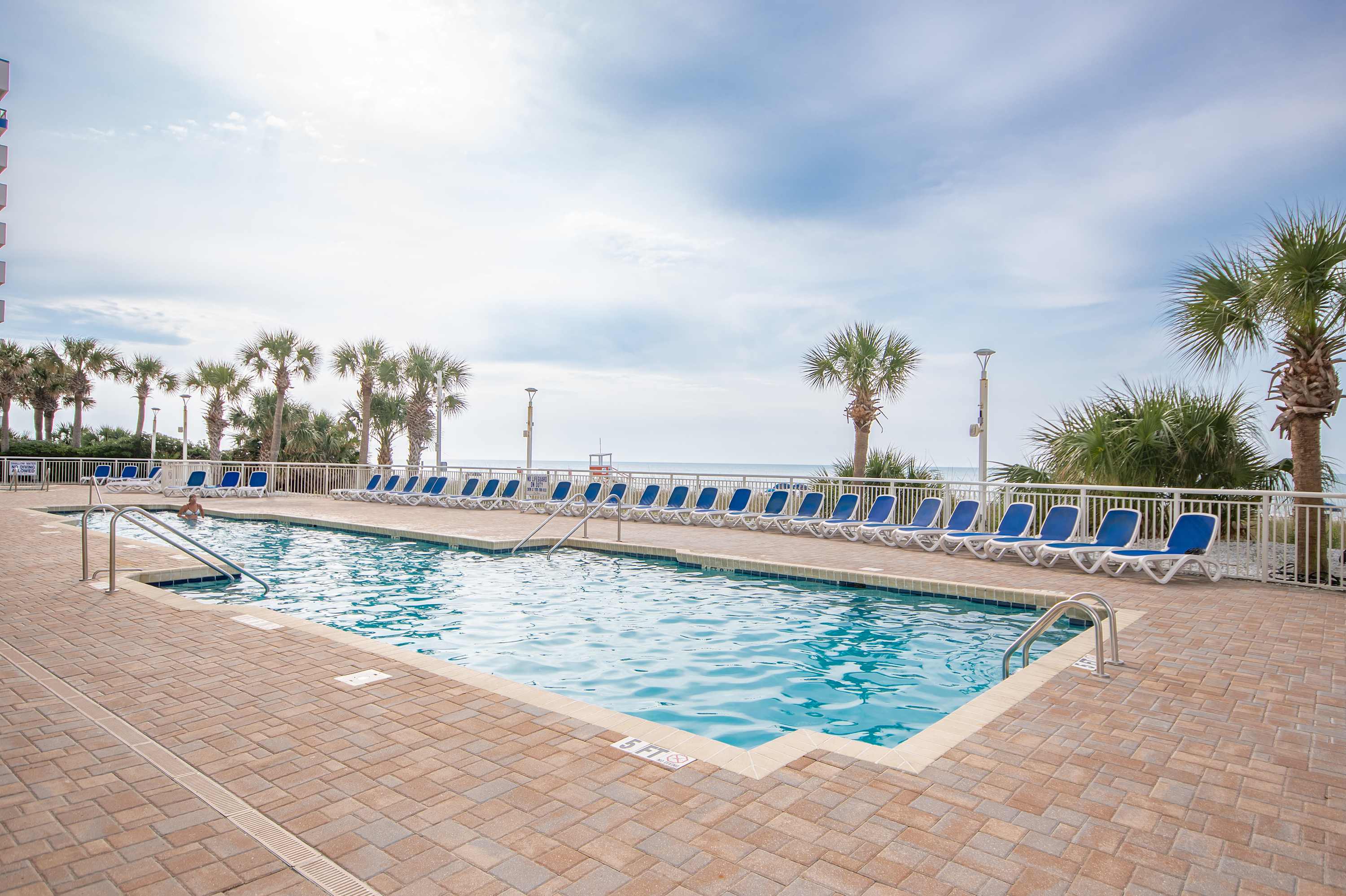 Spend the afternoon floating under blue skies.
