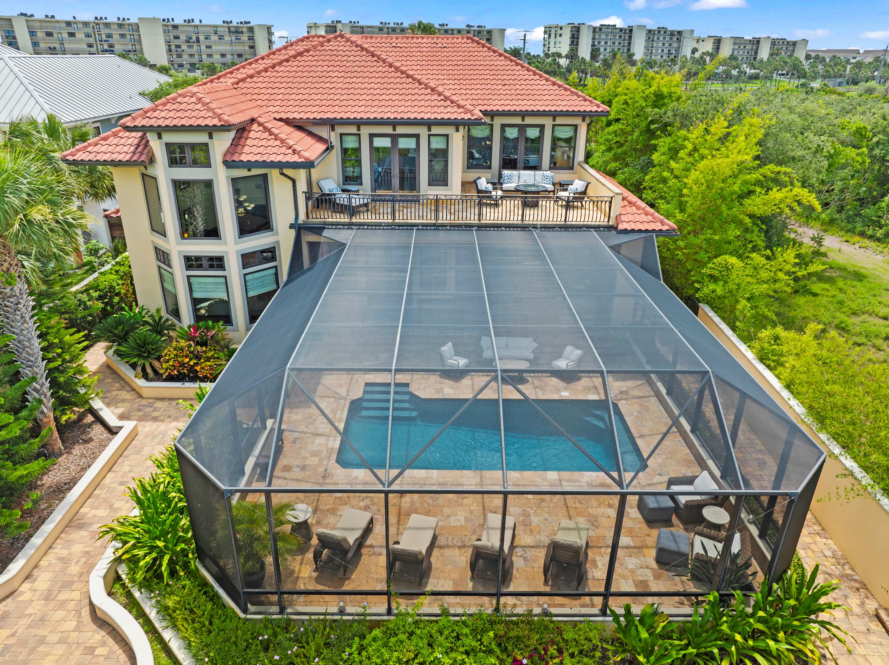 Sparkling Pool, Balcony Sunsets, Pool Table, Dock — St. Augustine, FL — vacation rental