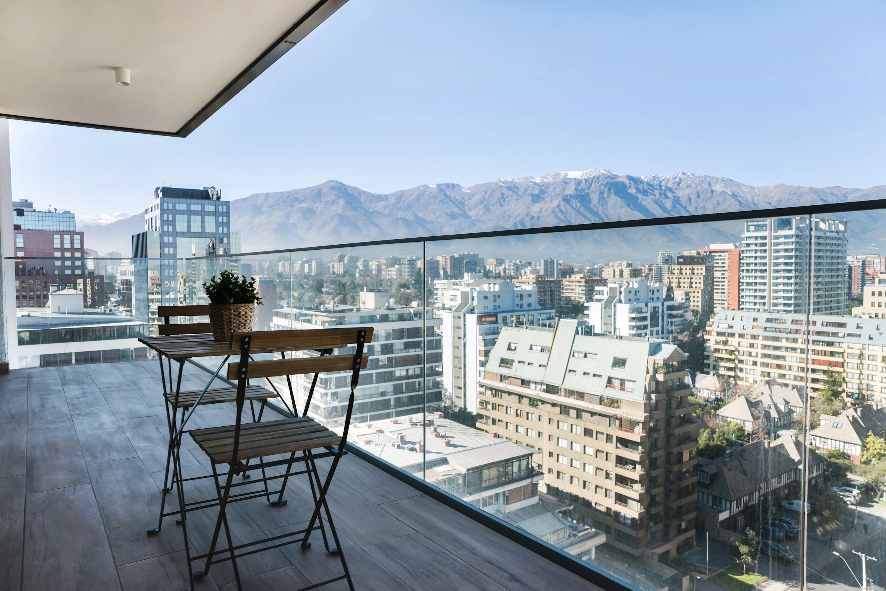Enjoy breathtaking city and mountain views from your private balcony, perfect for relaxing with a morning coffee or evening wine.
