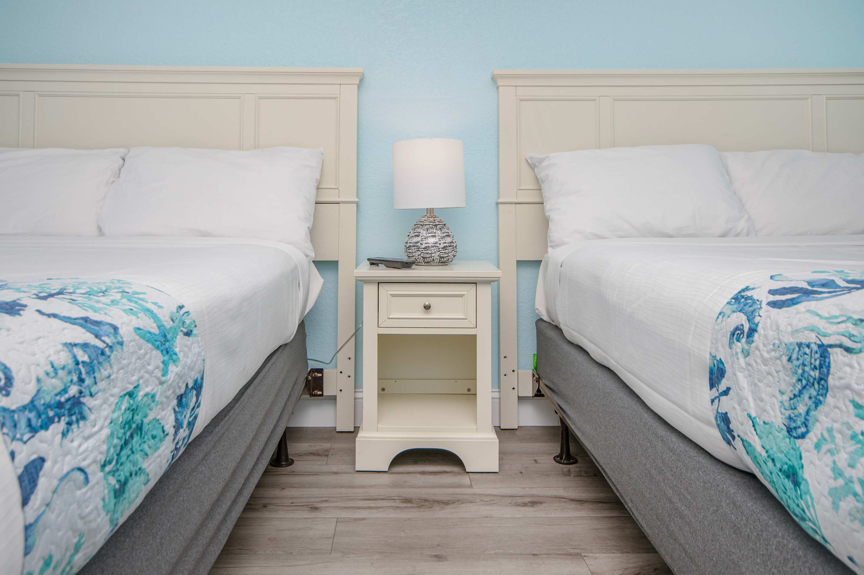 Simplicity meets comfort in this peaceful coastal-inspired bedroom.
