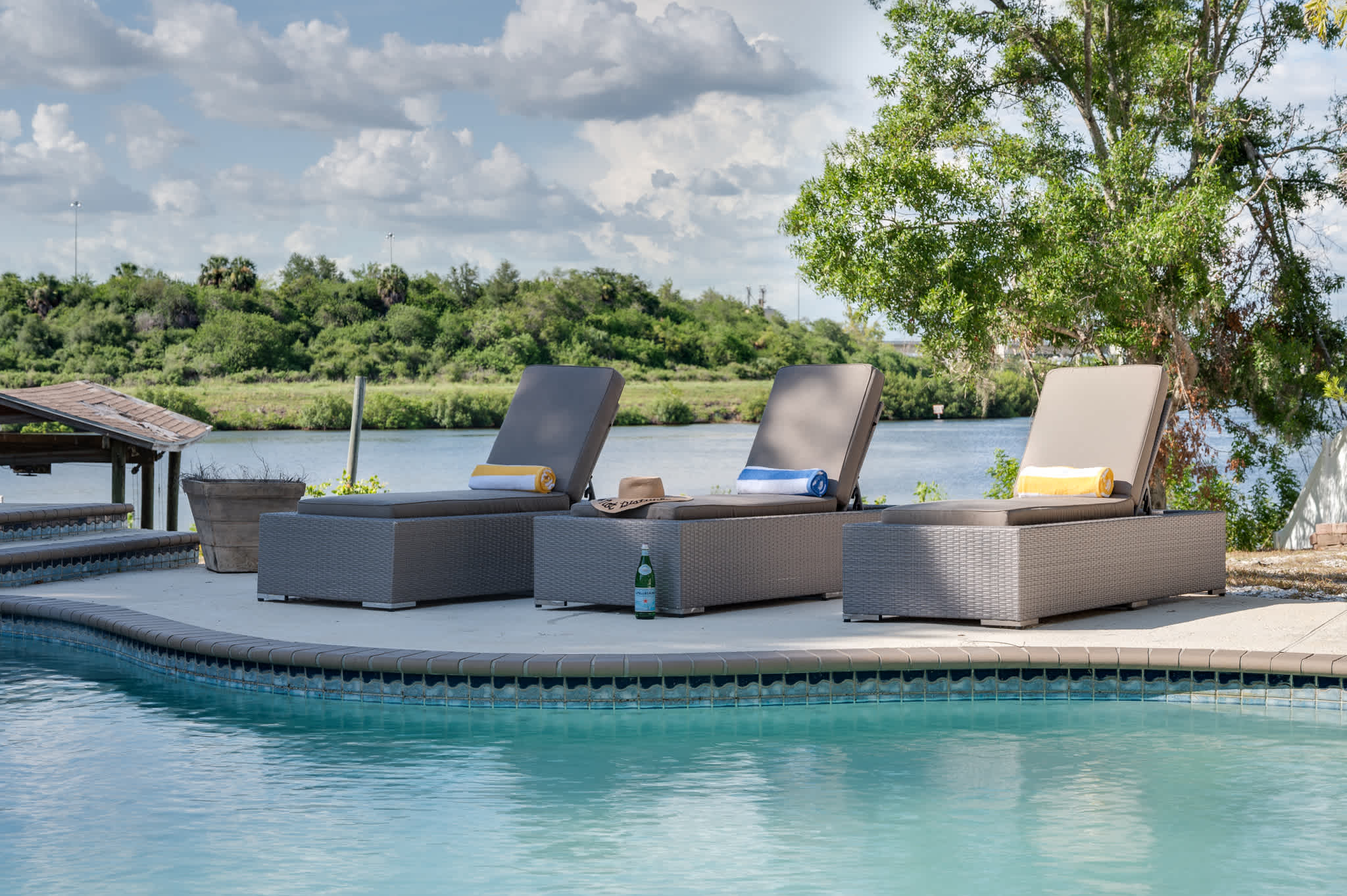 Soak and unwind in your private spa, offering tranquil water views – pure relaxation!
