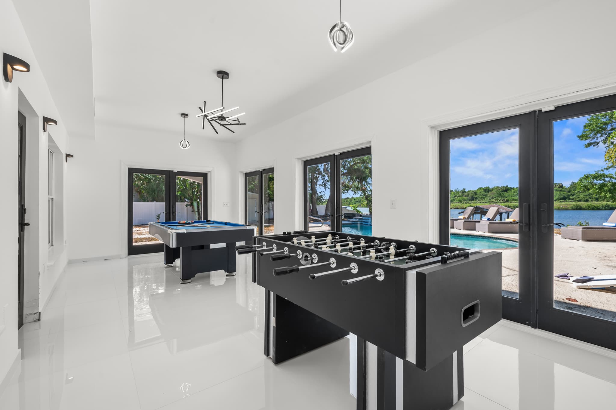 Let the games begin! Challenge your family and friends to a game of pool or foosball in our exciting game room