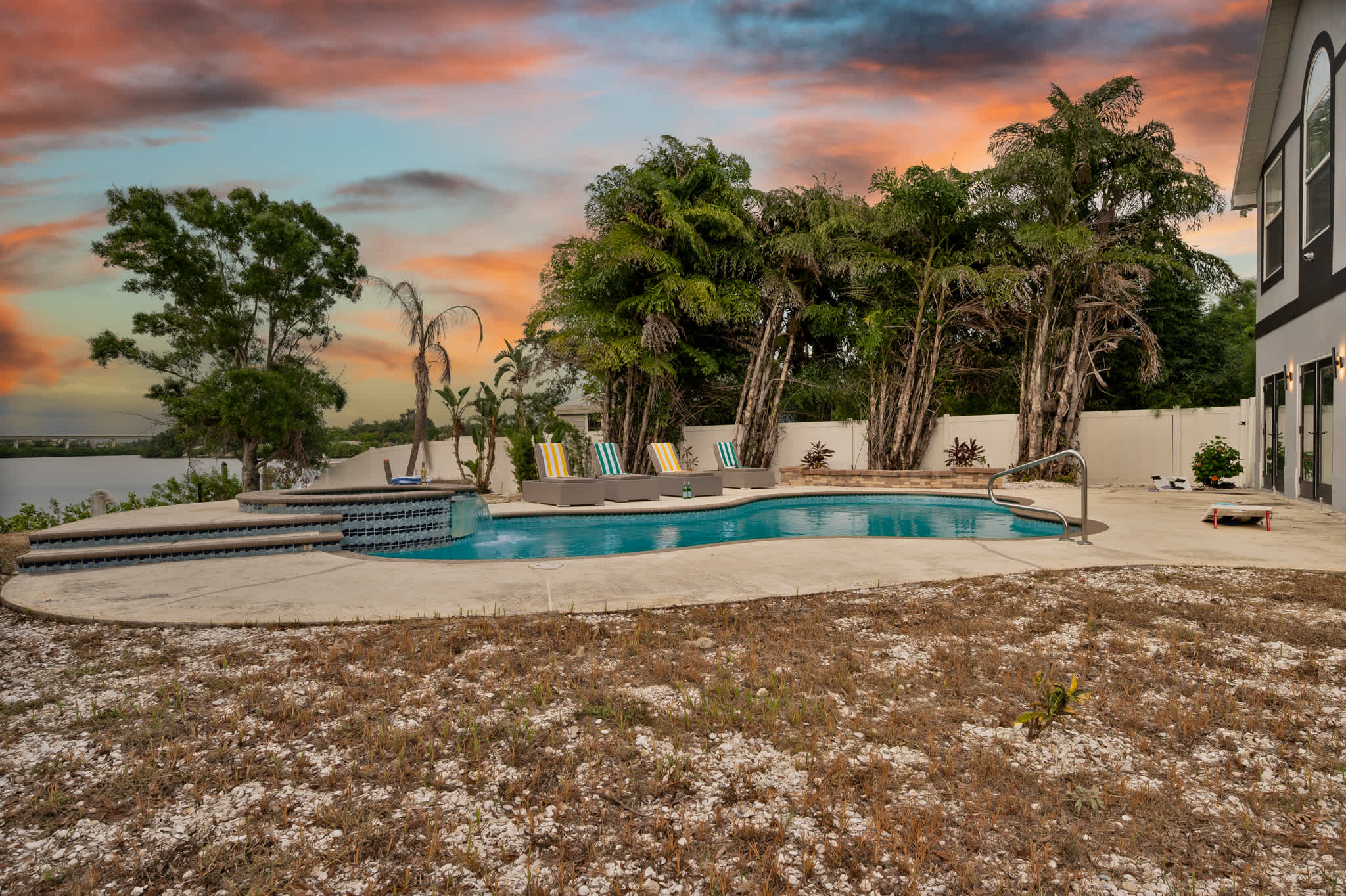 Luxury home w/patio & firepit