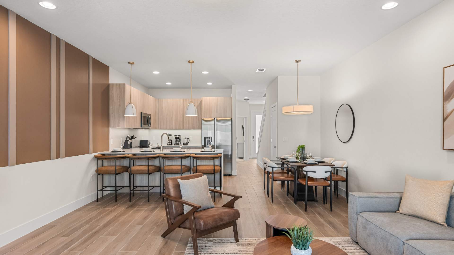 Contemporary Living Room with Modern Furnishings