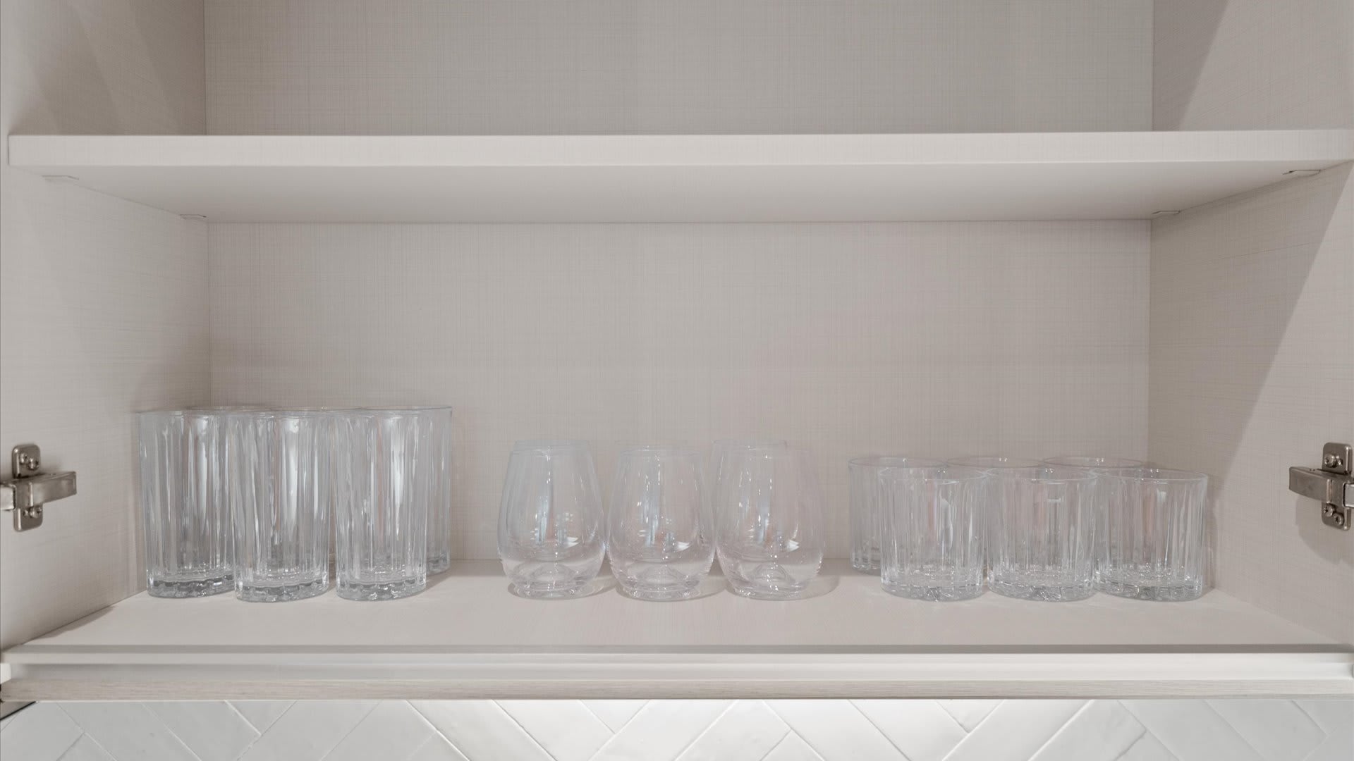 Glassware in Kitchen