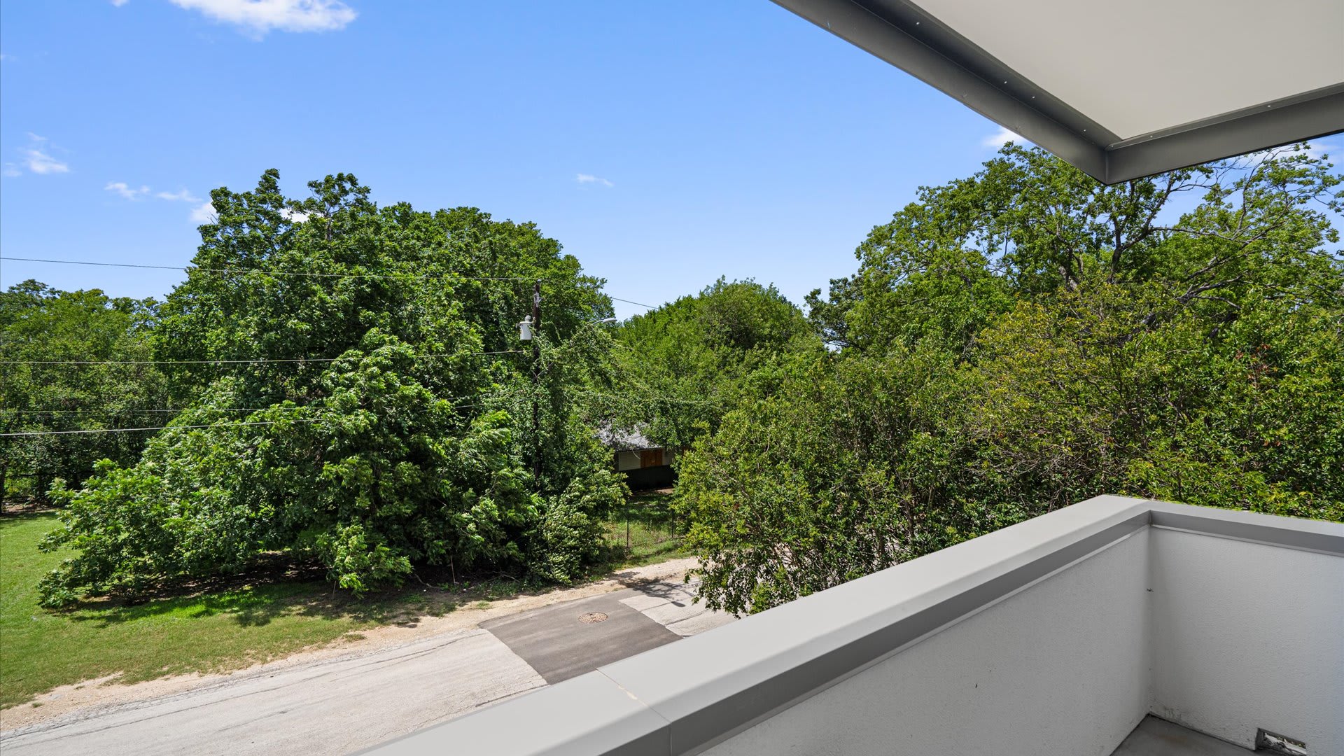 Private outdoor patio area