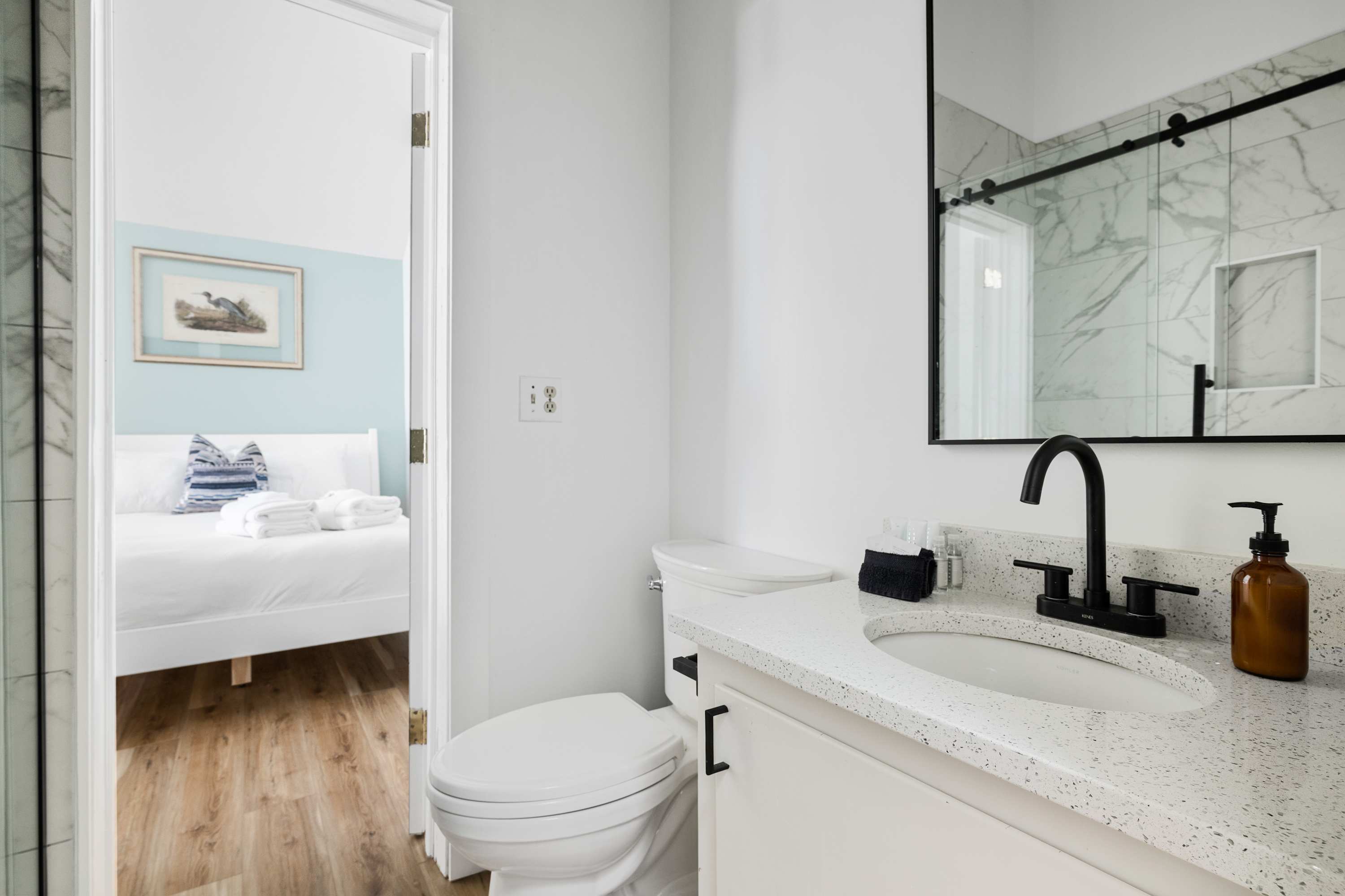 Bathroom 2: Walk-in Shower 