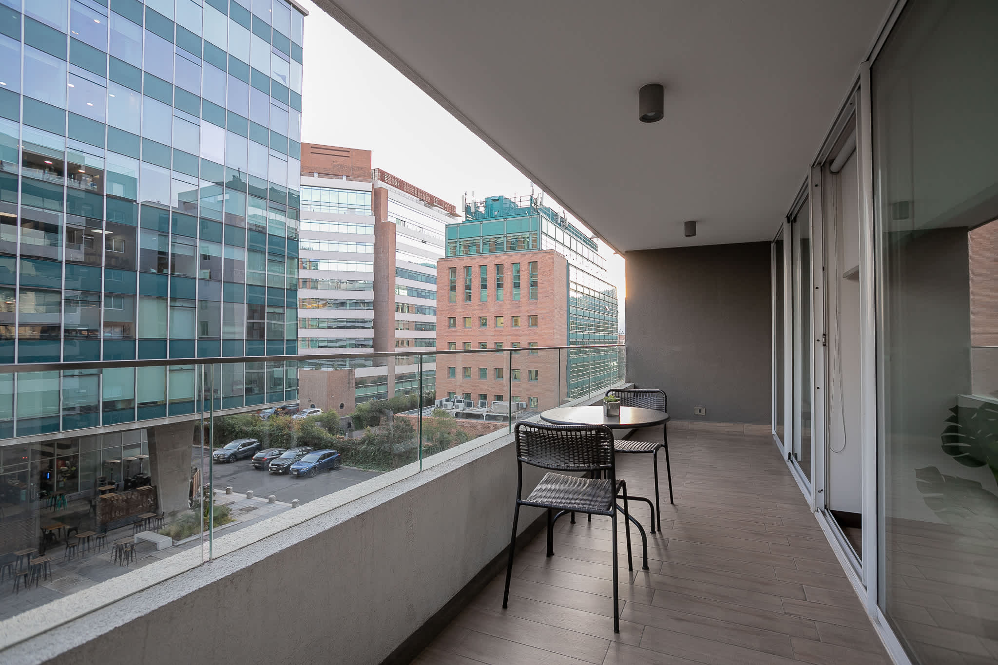 Relax on your private balcony with stunning city views, perfect for morning coffee or evening wine.