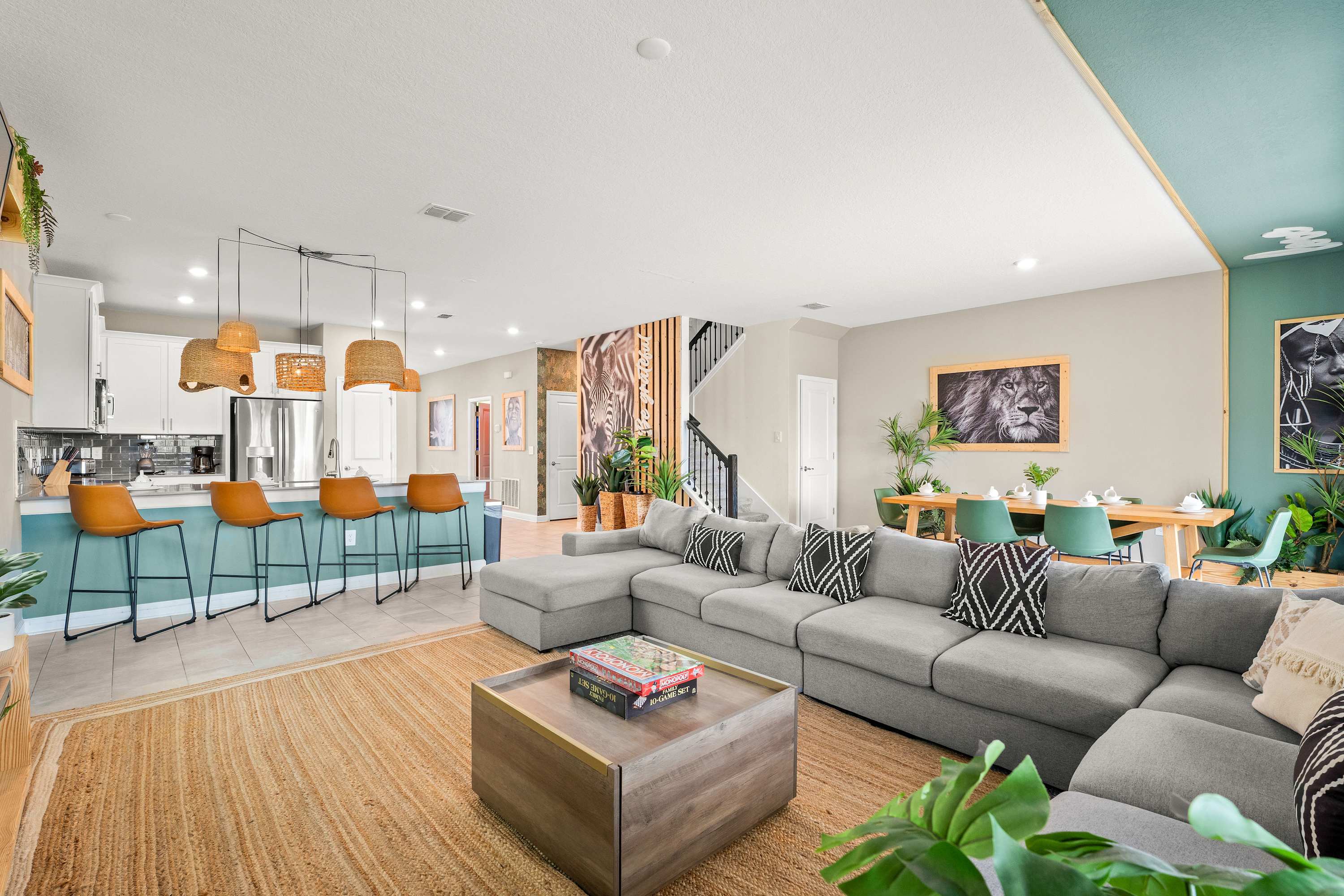 Take advantage of the open concept floor plan