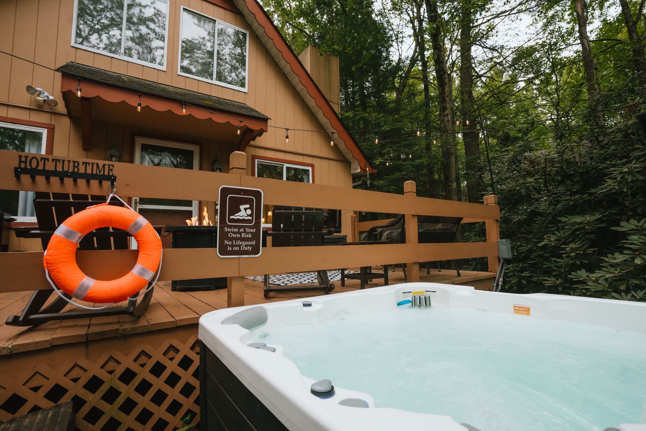 Camp Rock in the Poconos | Hot Tub & Firepit