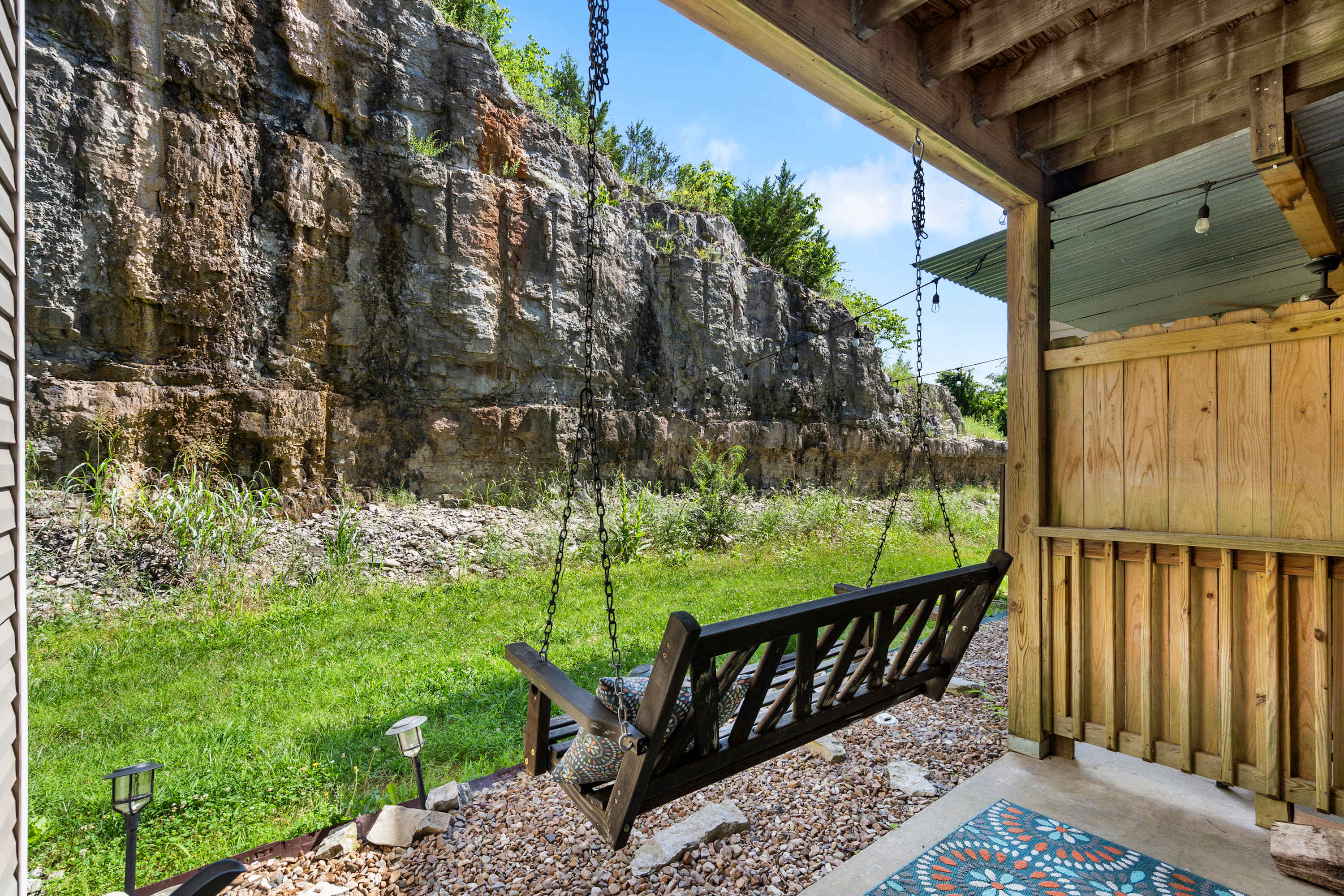 Lounge the day away with coffee or an evening cocktail on the patio