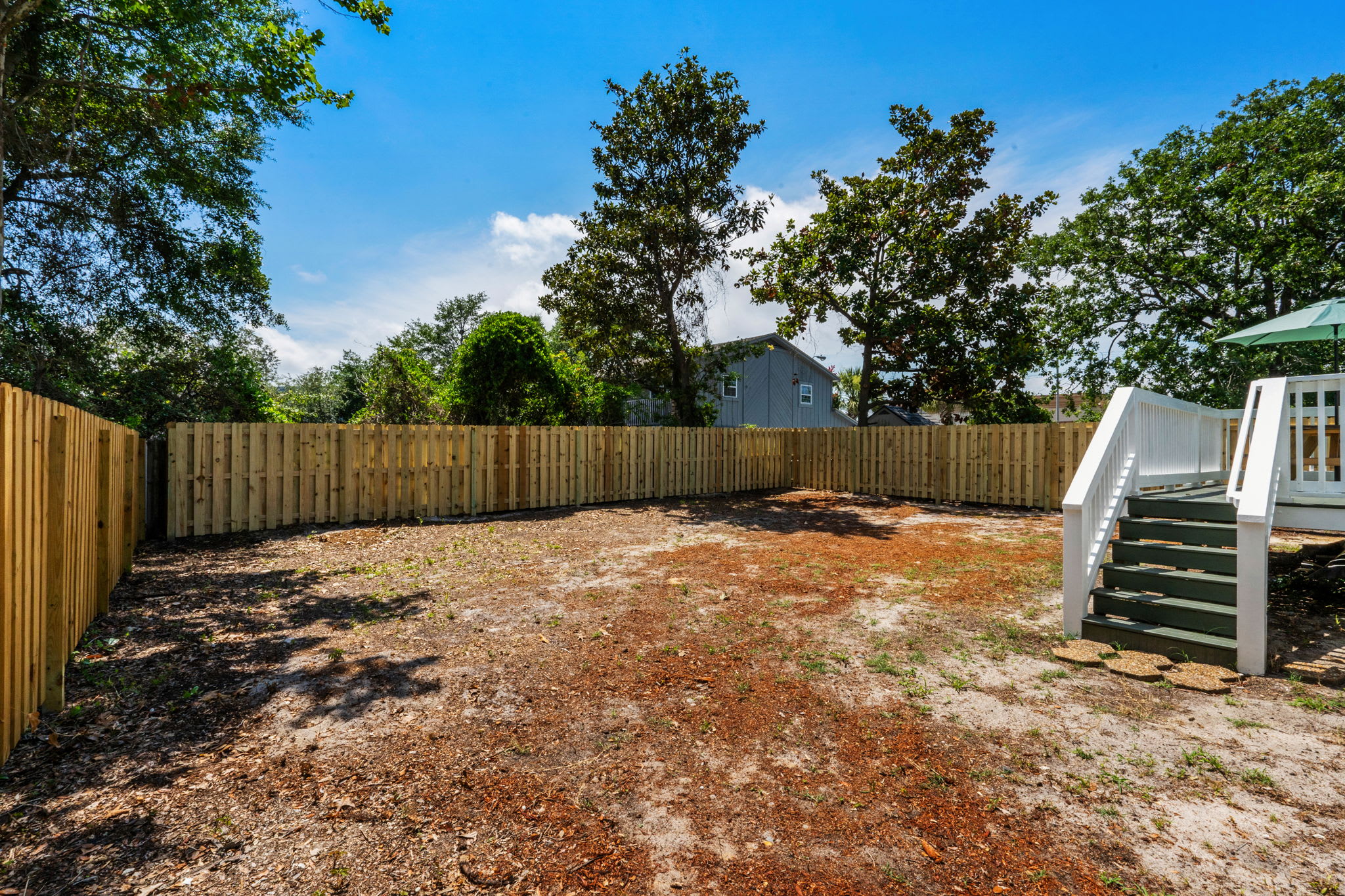 Private Fenced In Yard