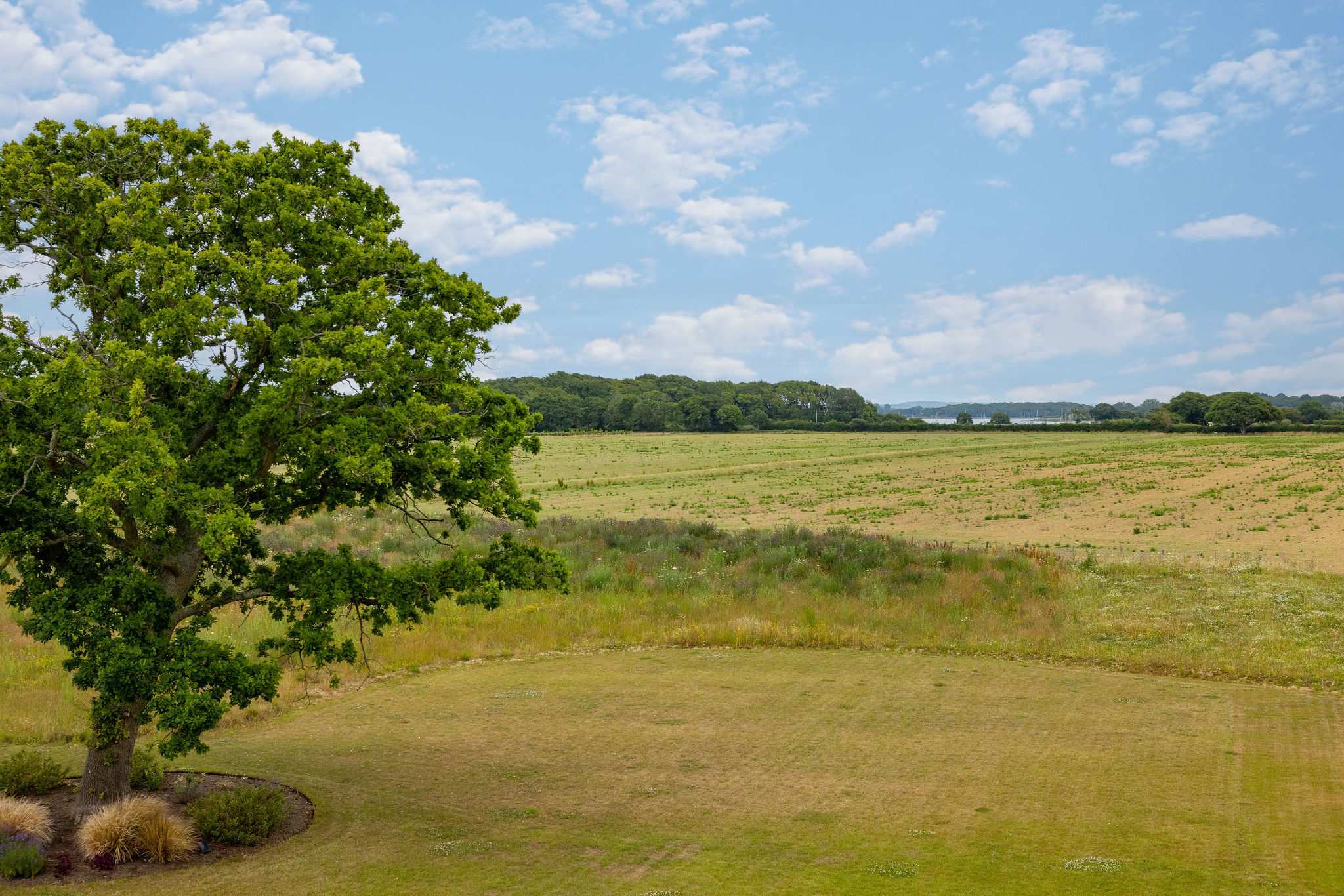 Peaceful views towards Chichester Harbour from bedroom 6