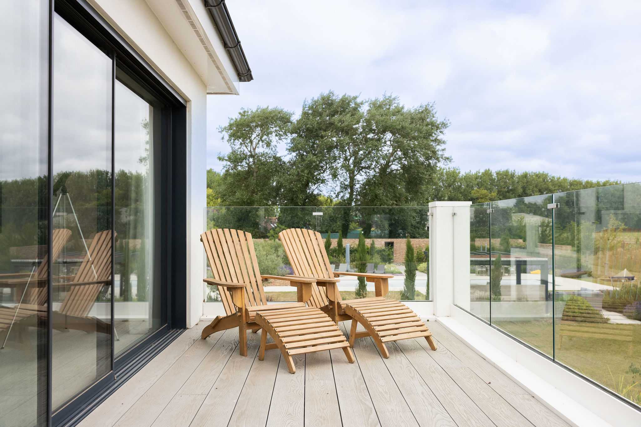 Relax on the balcony with a coffee and take in the peaceful countryside