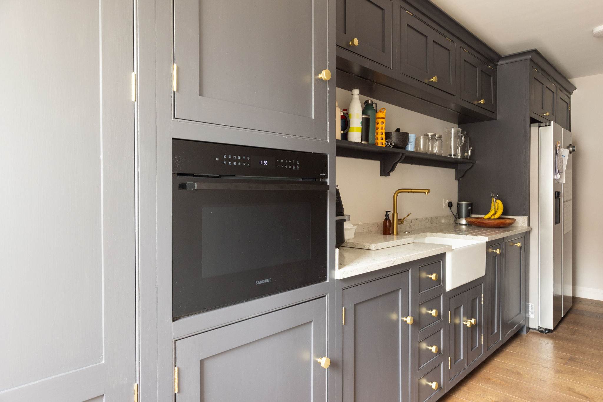 Fully equipped with farmhouse sink, fridge freezer and secondary oven