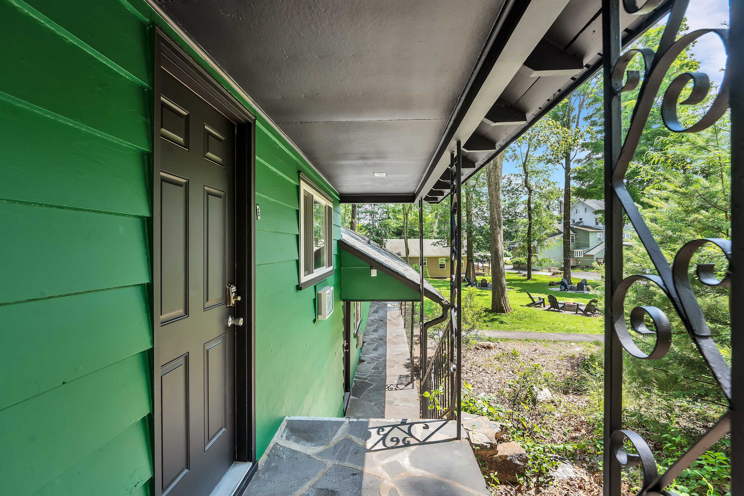 Pocono Modern Vaulted Pine | Firepits | Pickleball