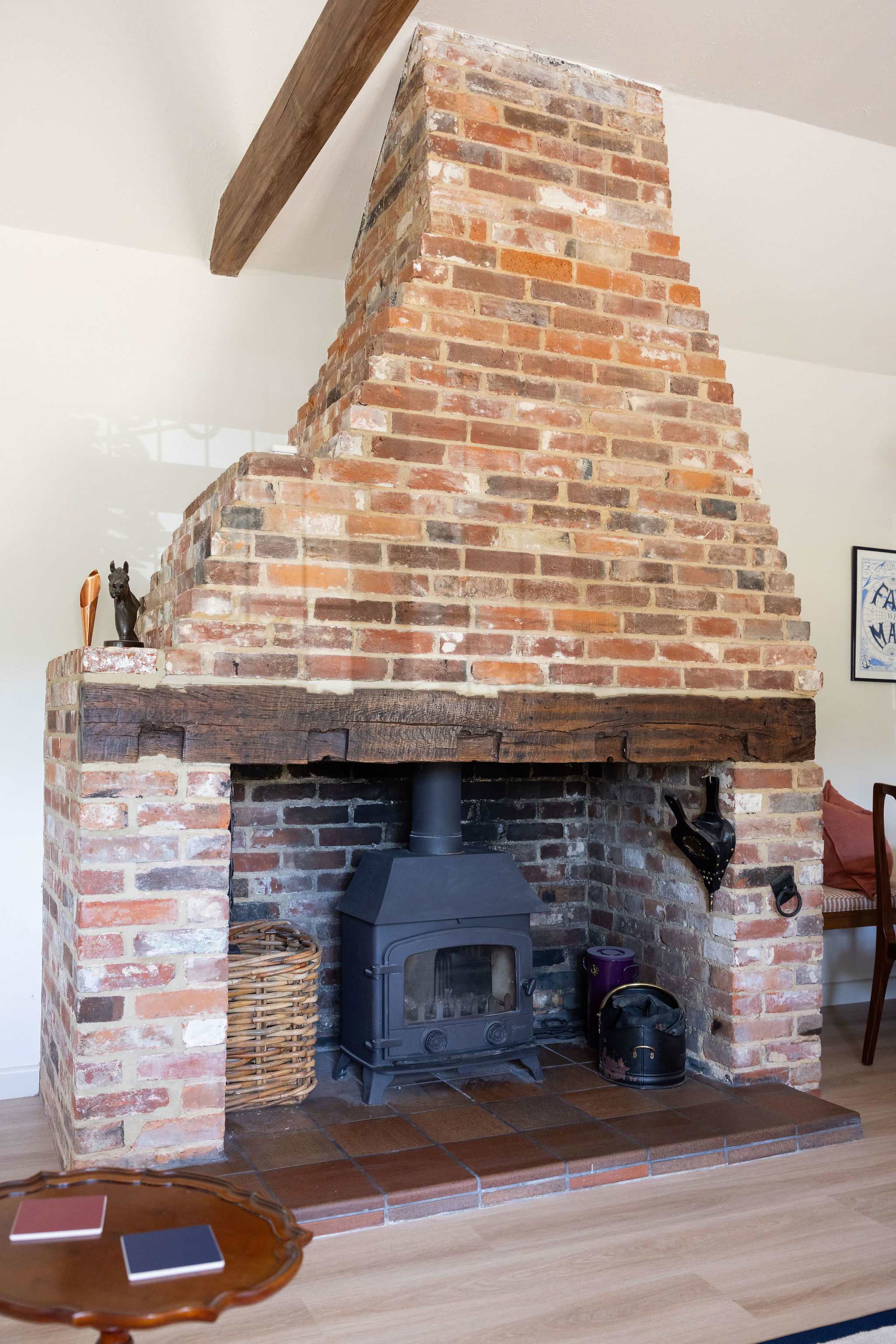 Light the log burner on cooler nights and get cosy with a good book or family film.