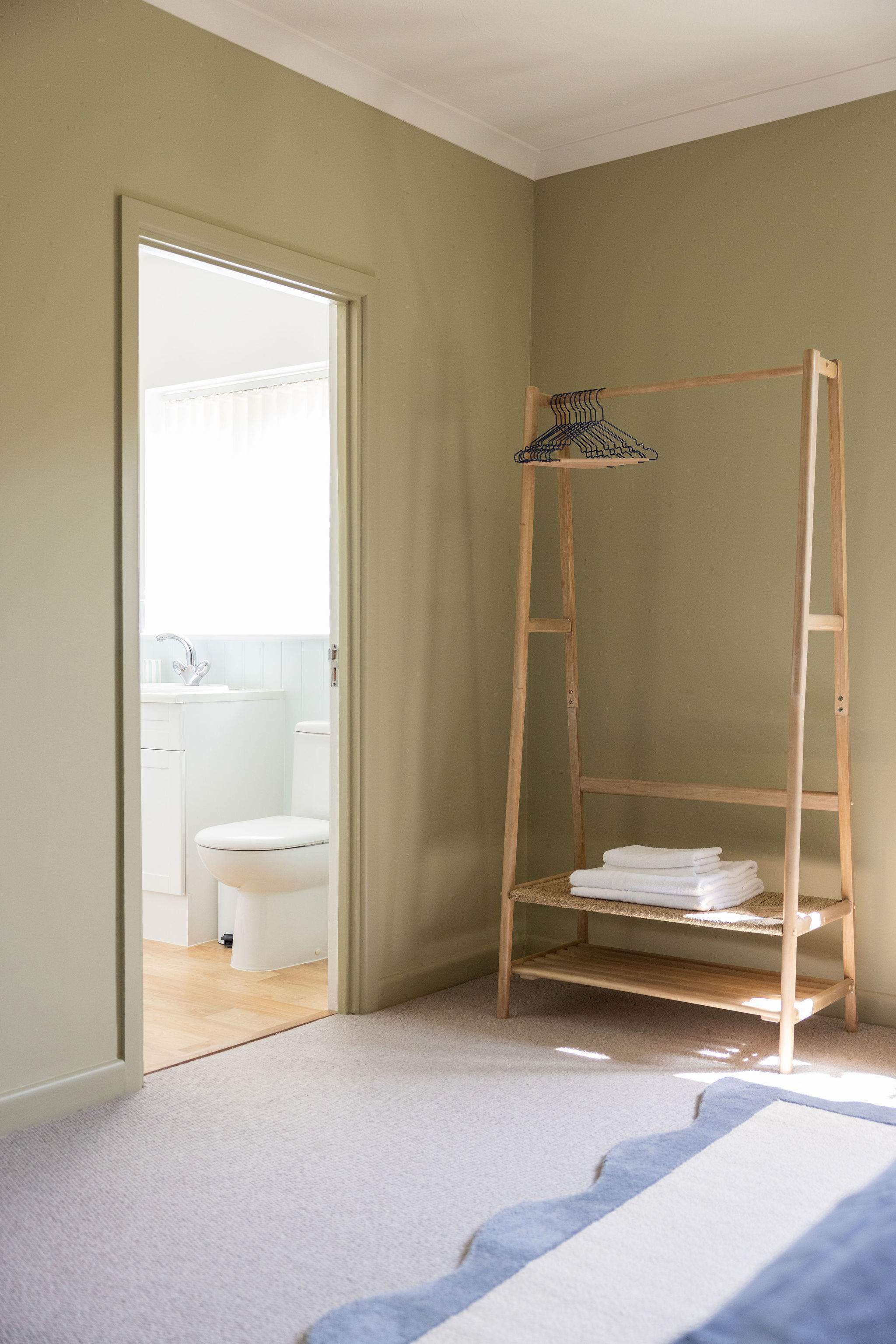 The master bedroom has a handy ensuite bathroom.