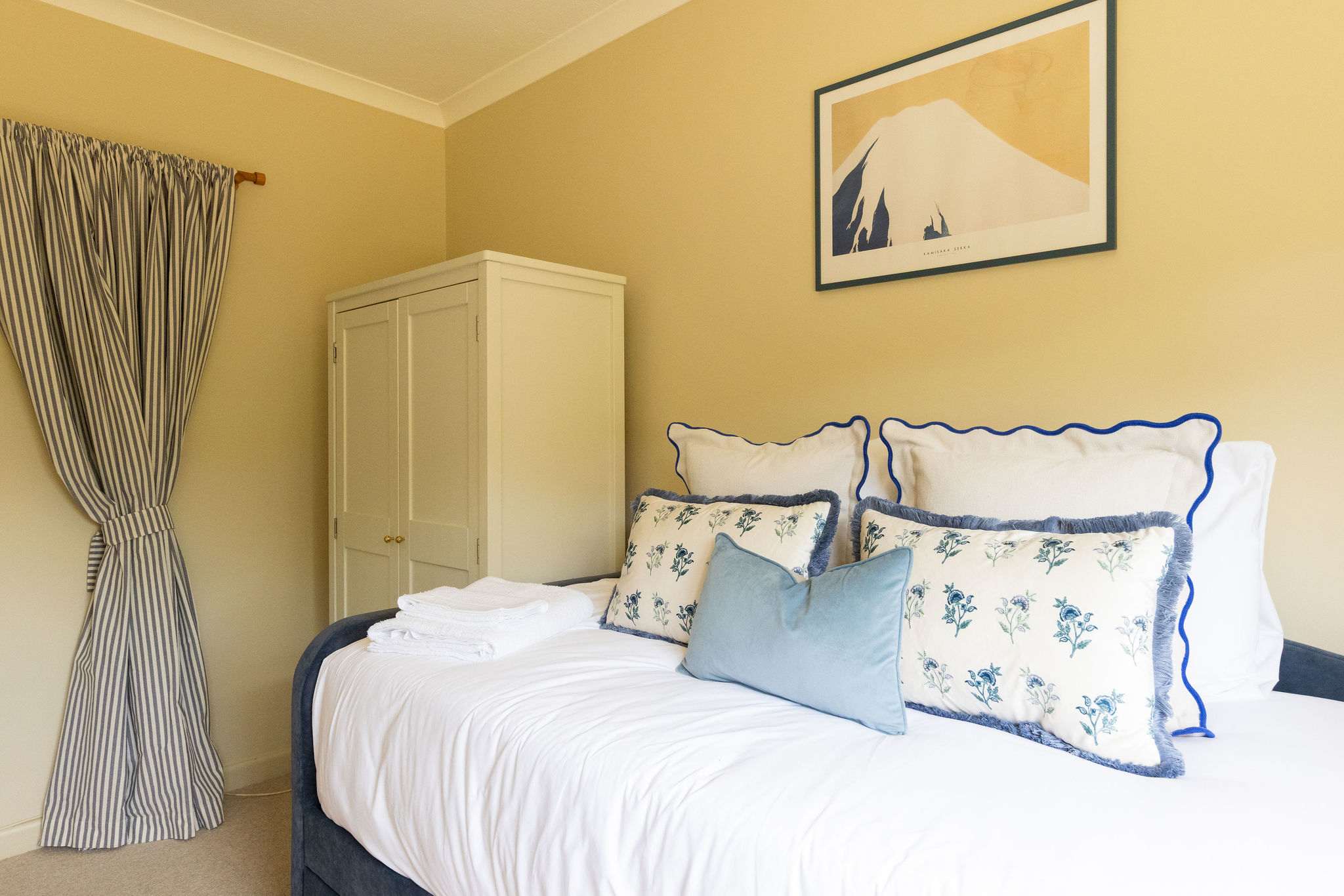 This room is perfect for a single guest or siblings to share.