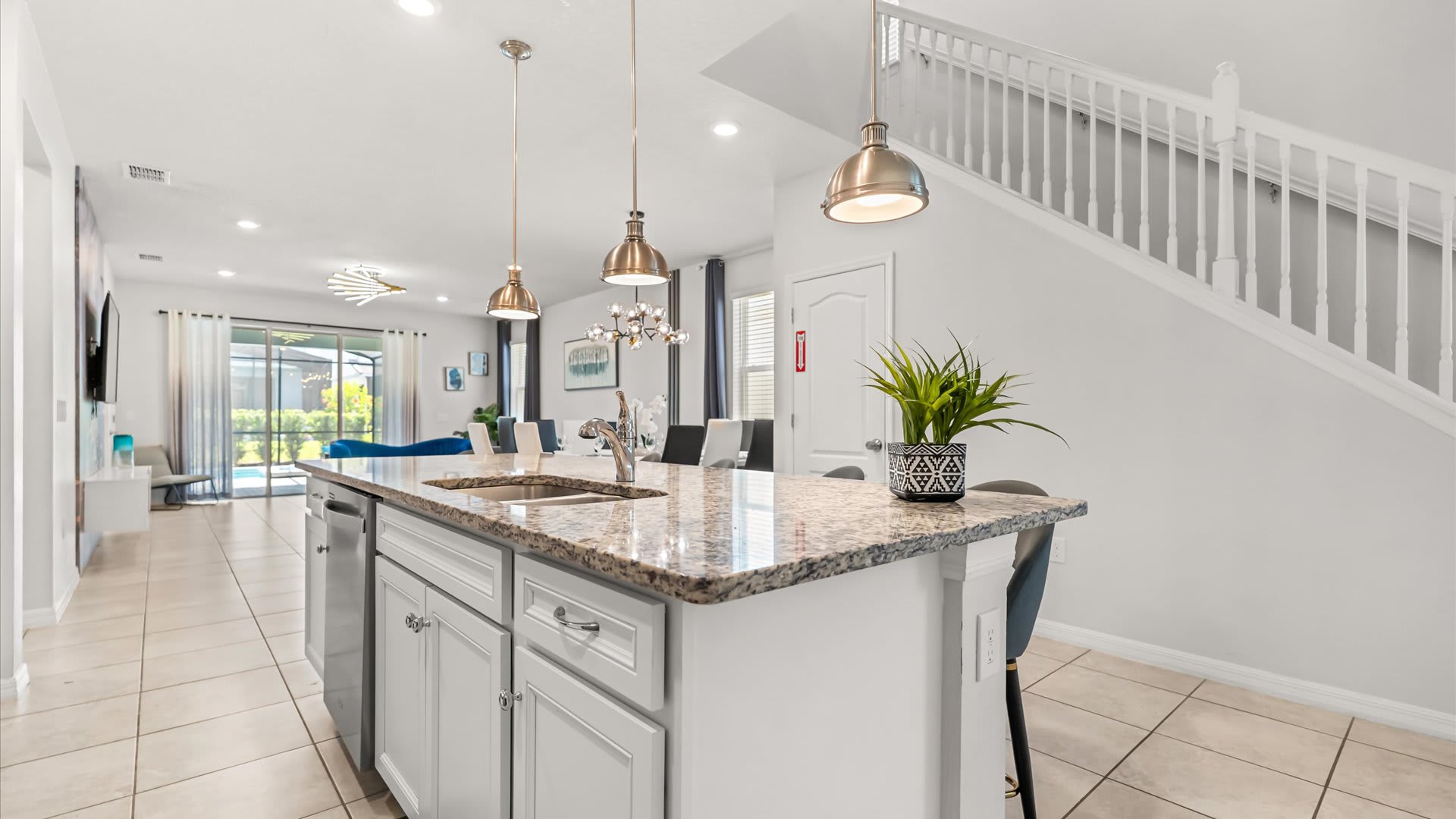 Large island & premium appliances for easy meal prep