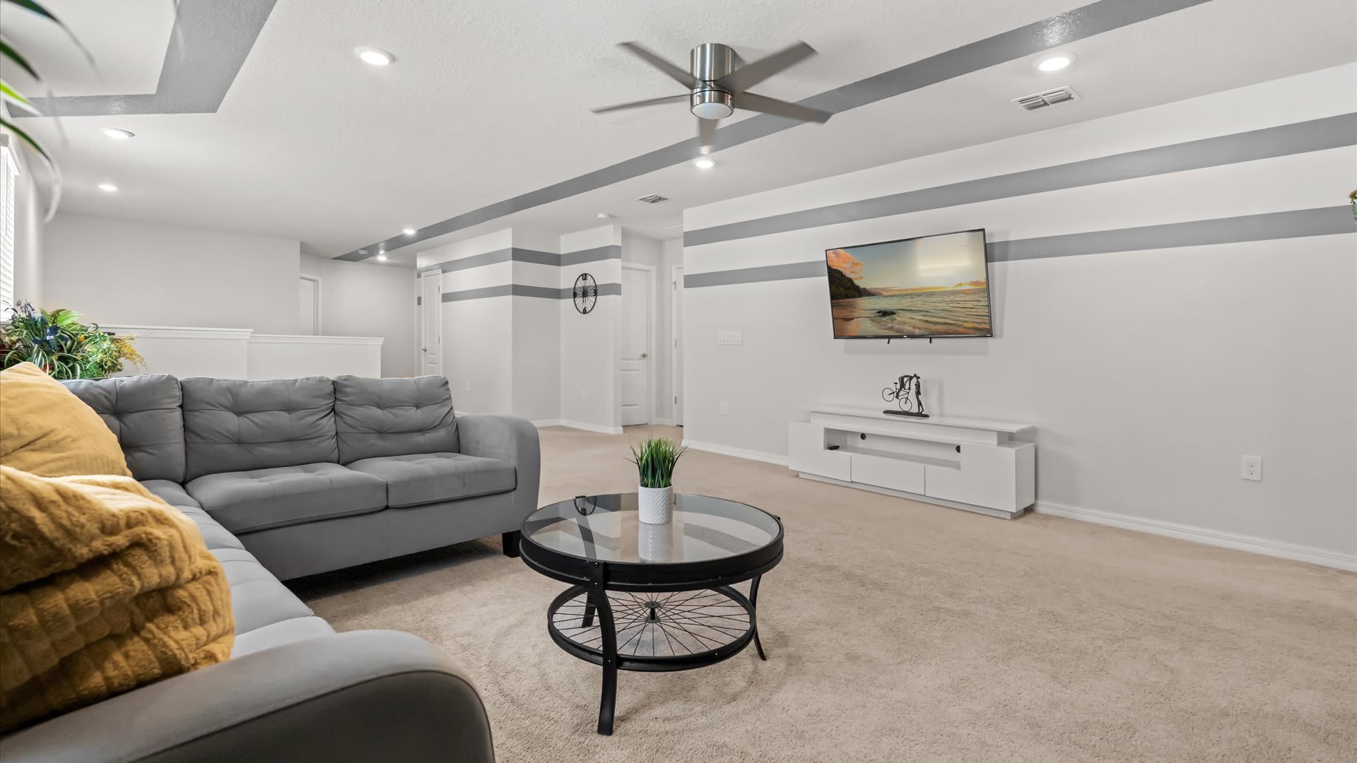 Stylish open living area designed for comfort and relaxation