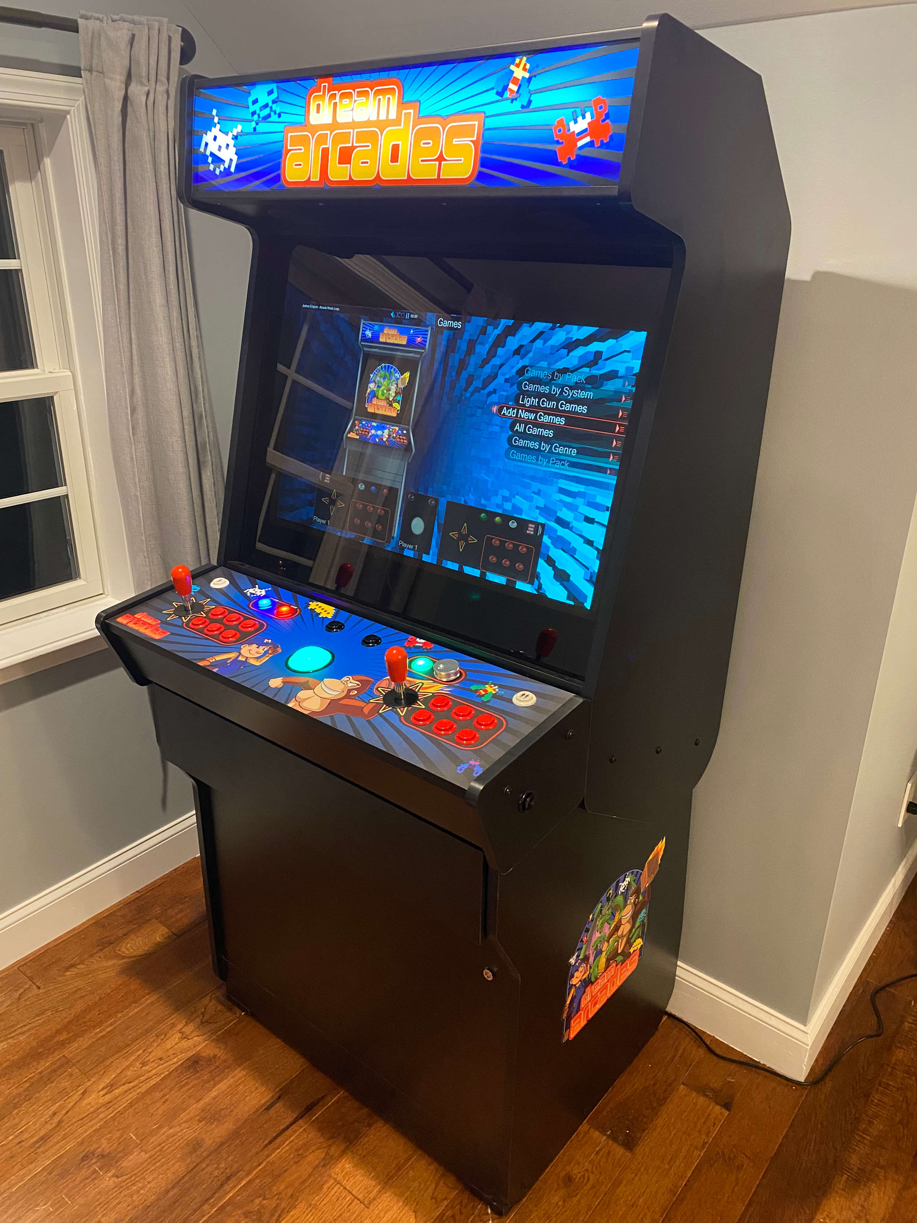 Retro Arcade Machine for Nostalgic Gaming Fun in the Game Room