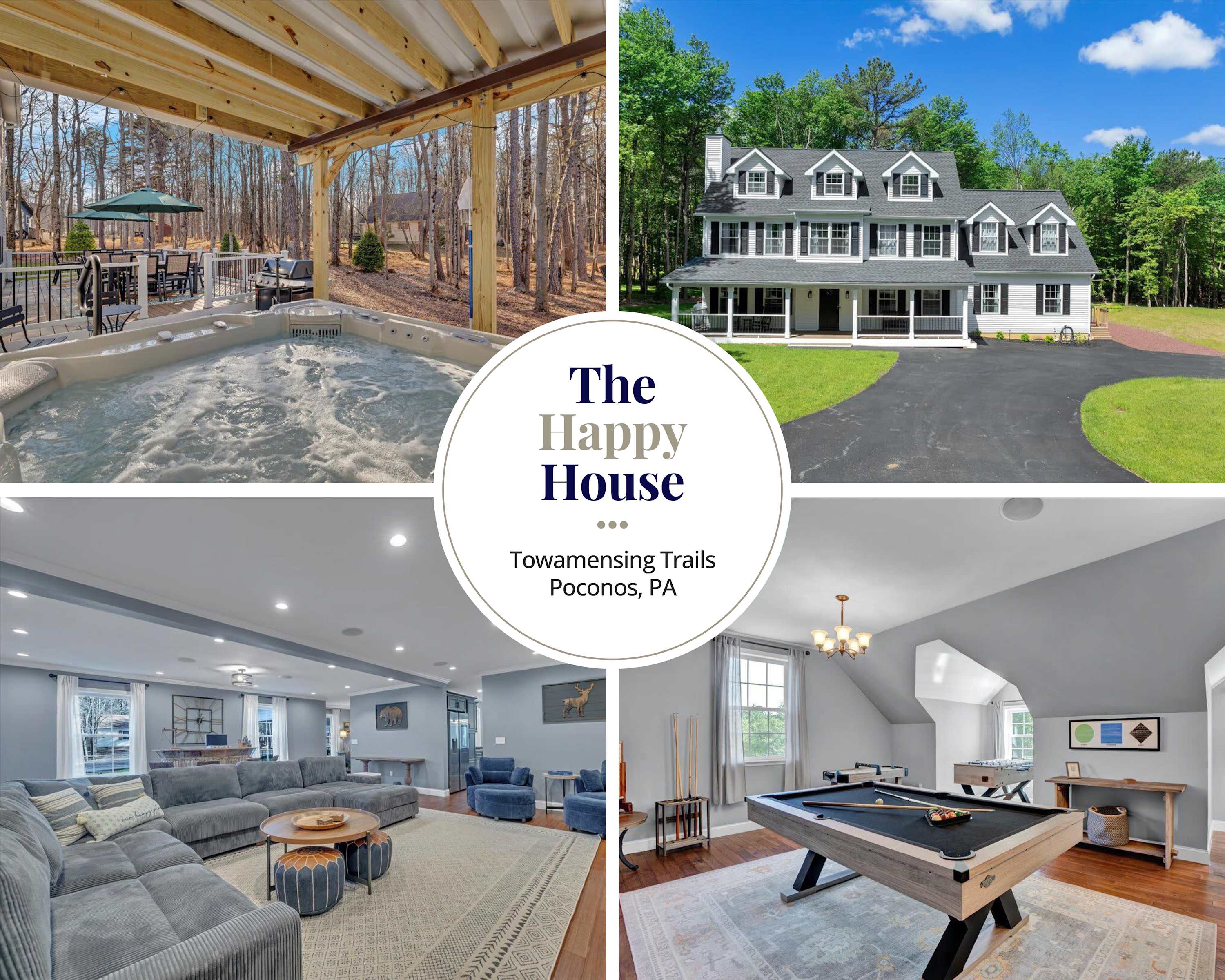 Happy House: Hot Tub, Steam Shower & Game Room